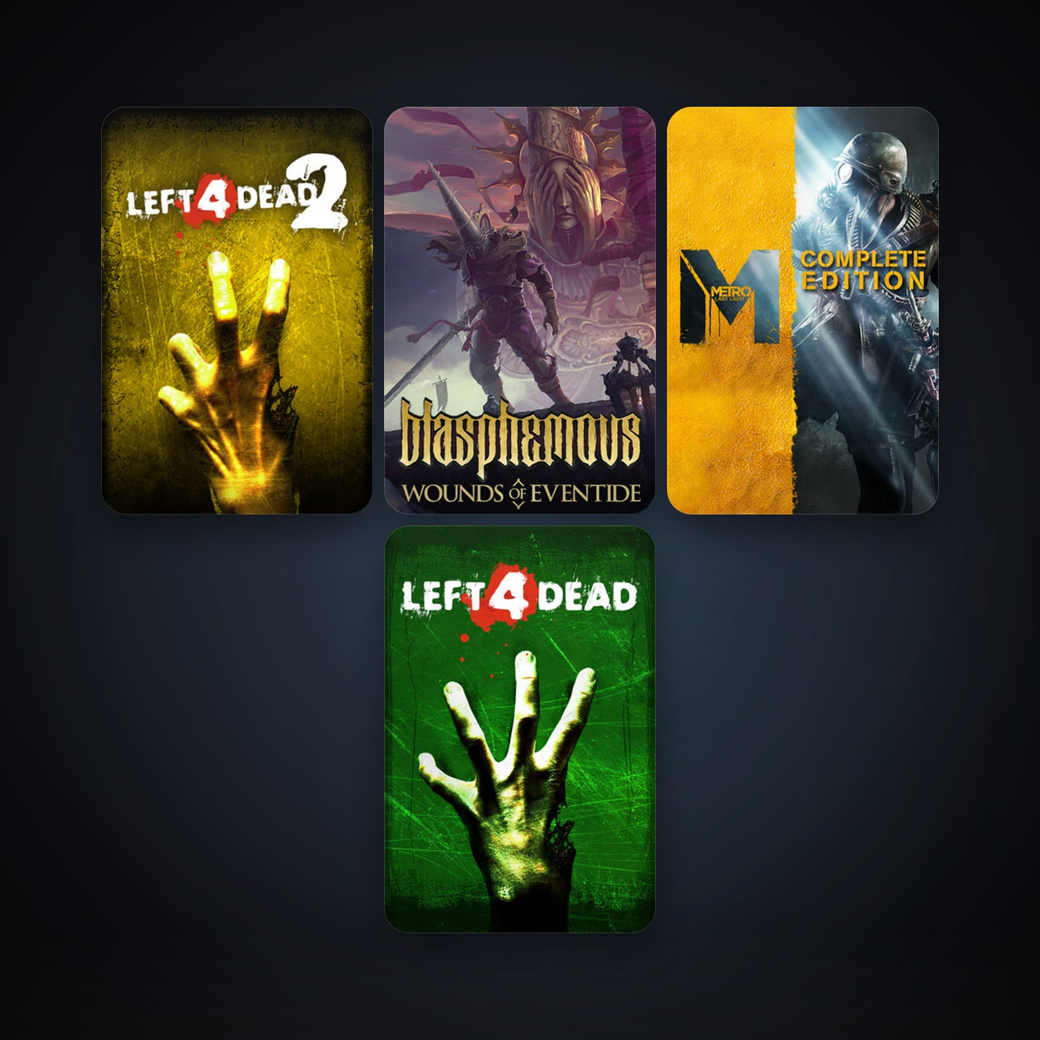 Left 4 Dead + Left 4 Dead 2, 6 games, clean — HabibiAccounts