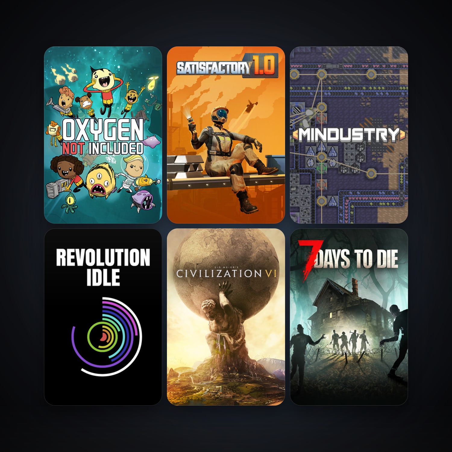7 Days to Die + Sid Meier's Civilization VI, 192 games, clean — HabibiAccounts