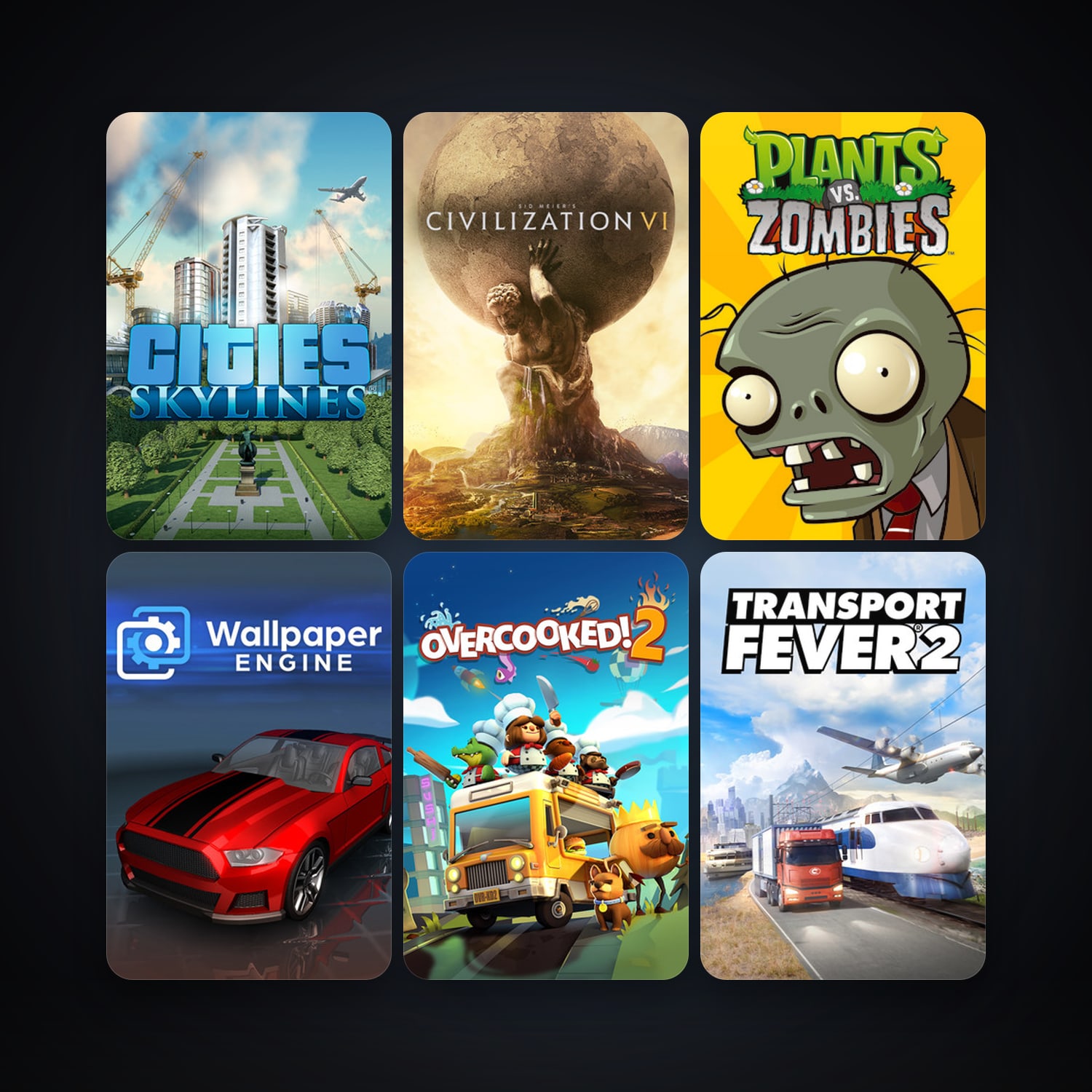 Plants vs. Zombies GOTY Edition + Cities: Skylines, 15 games, clean — HabibiAccounts