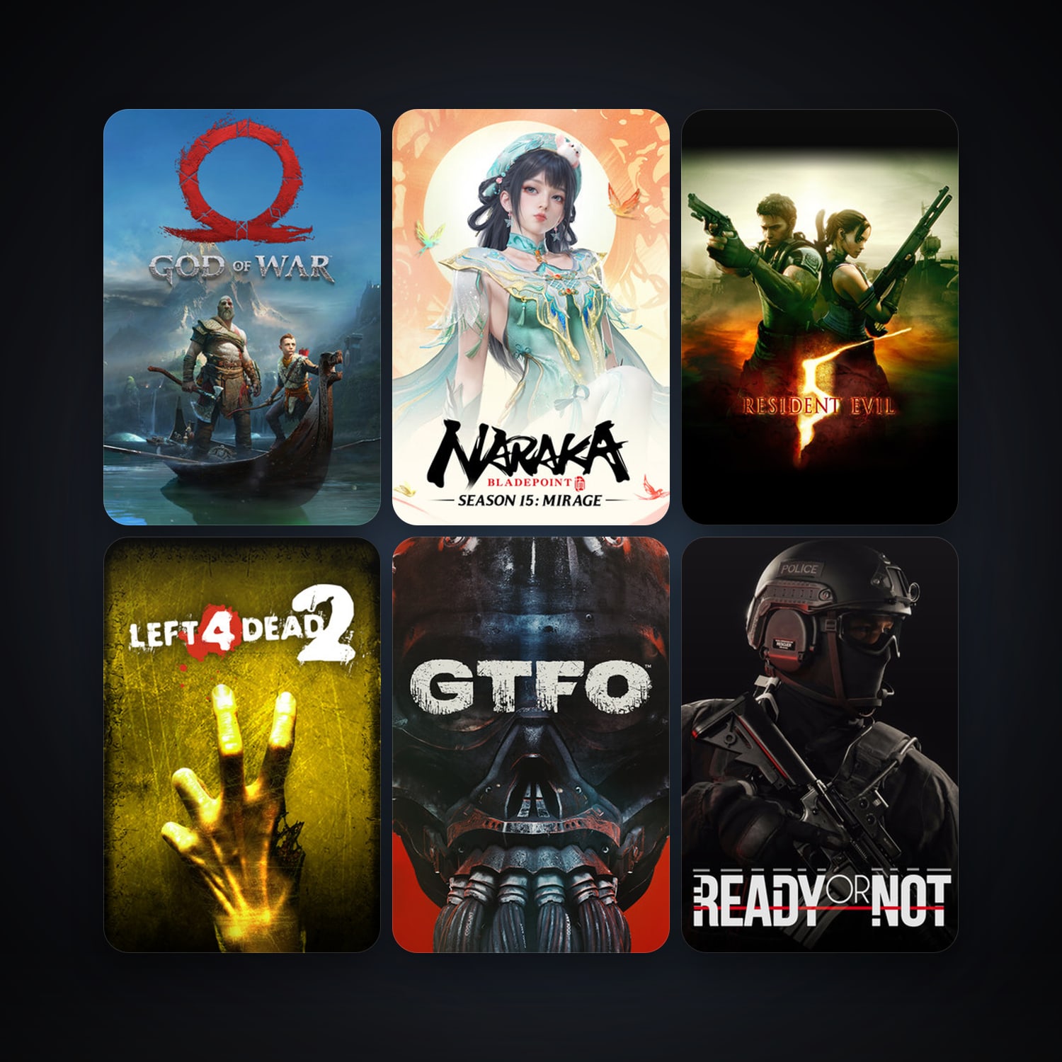 Left 4 Dead 2 + Resident Evil 5, 31 games, Steam 13, clean — HabibiAccounts
