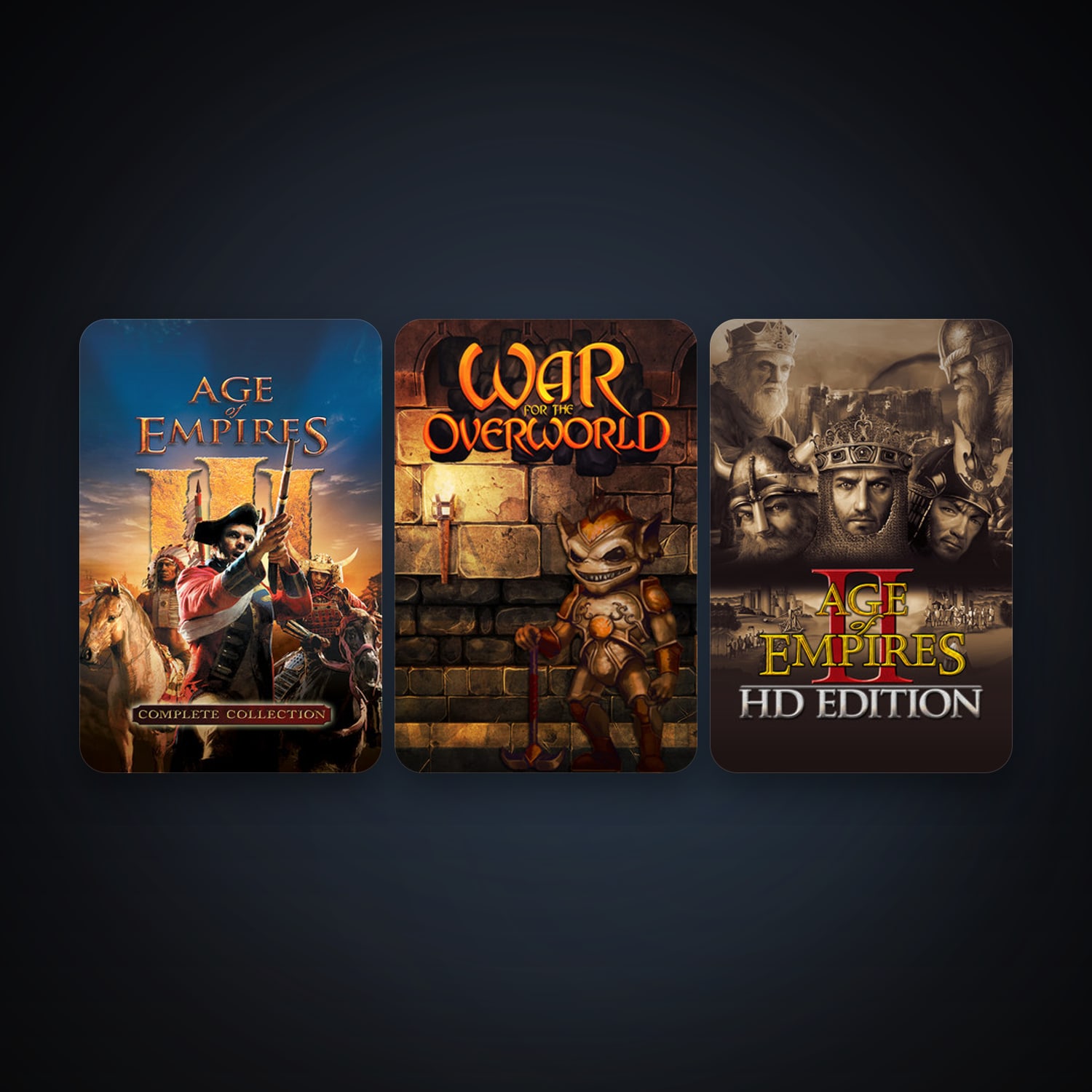 Age of Empires III + Age of Empires II, 6 games, clean — HabibiAccounts