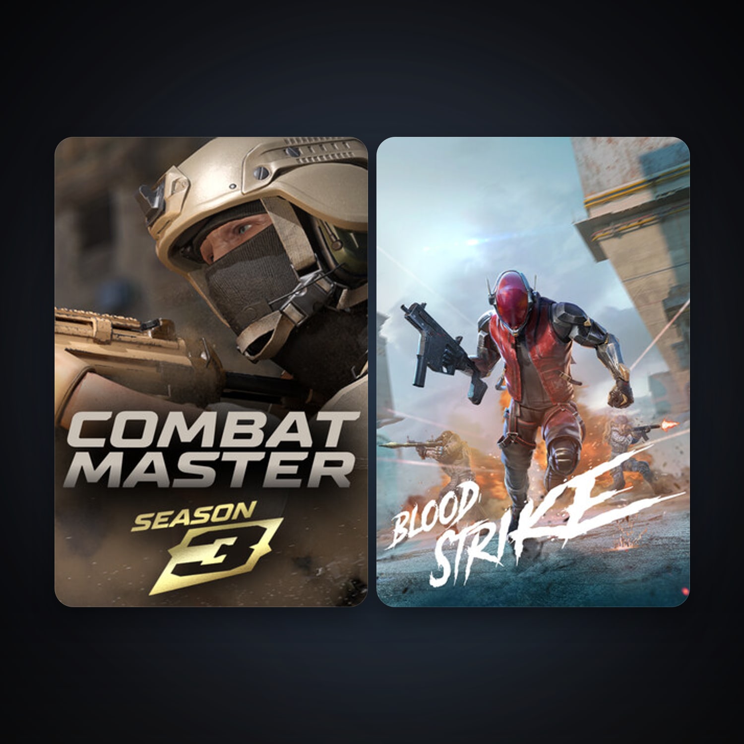 Combat Master: Season 1 + Blood Strike, 2 games, clean — HabibiAccounts