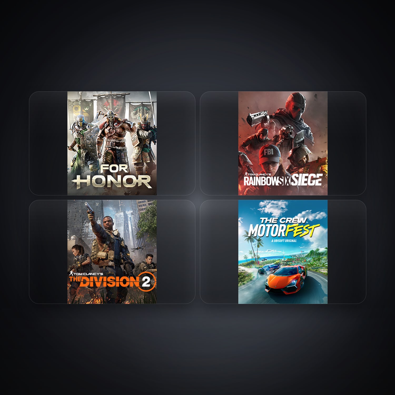 Ubisoft For Honor + Tom Clancy's Rainbow Six Siege — US — 5 games — HabibiAccounts