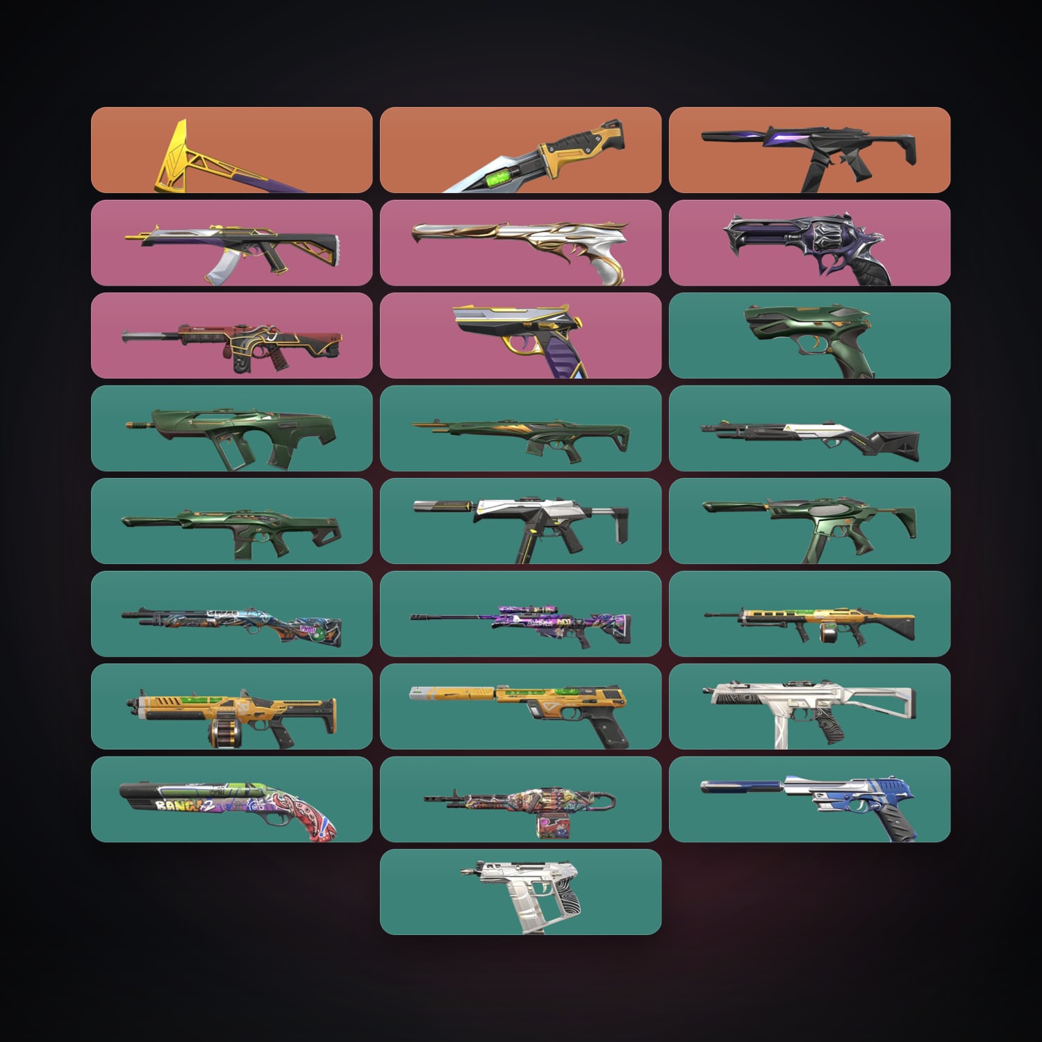 LA Silver 2 locker — 2 knives, 27 skins, lvl 25 — HabibiAccounts