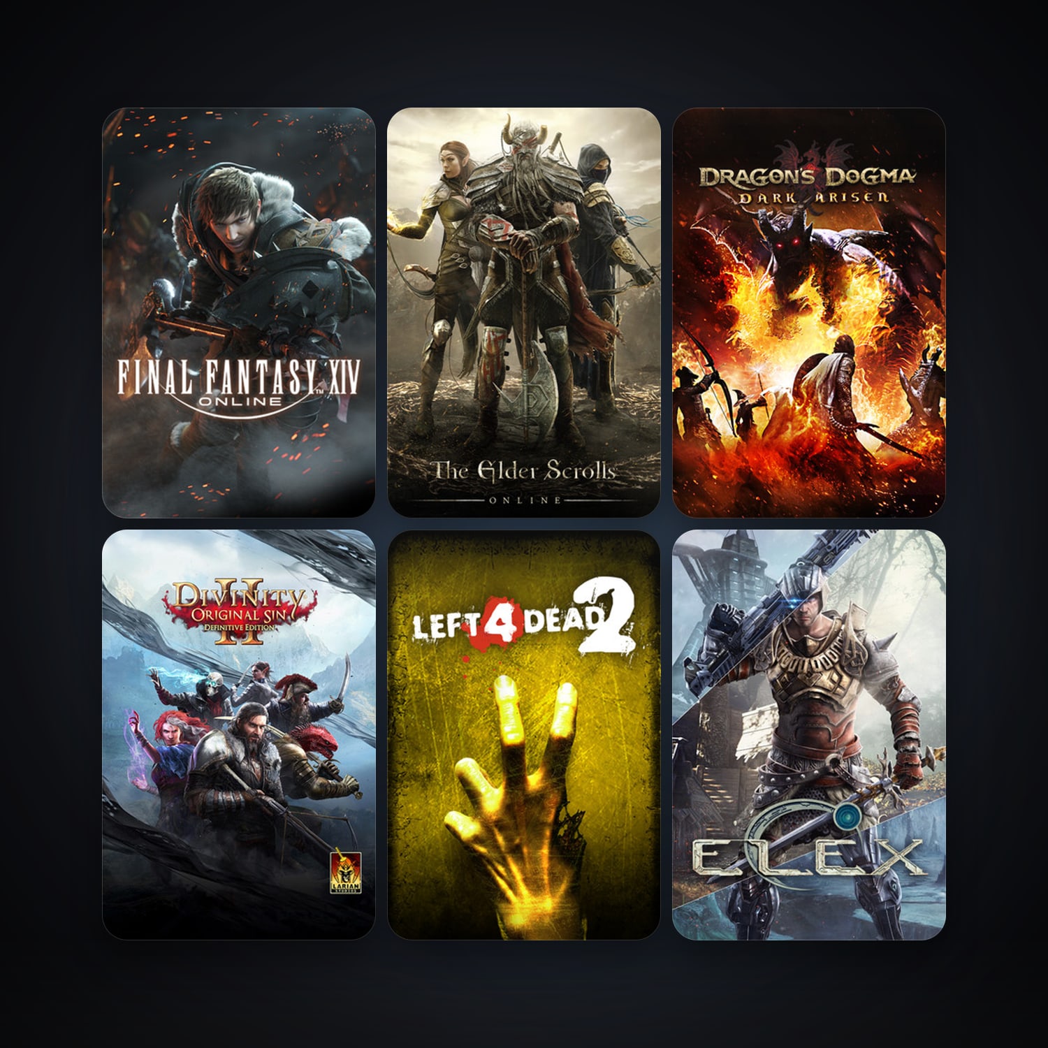 Left 4 Dead 2 + FINAL FANTASY XIV Online, 112 games, clean — HabibiAccounts