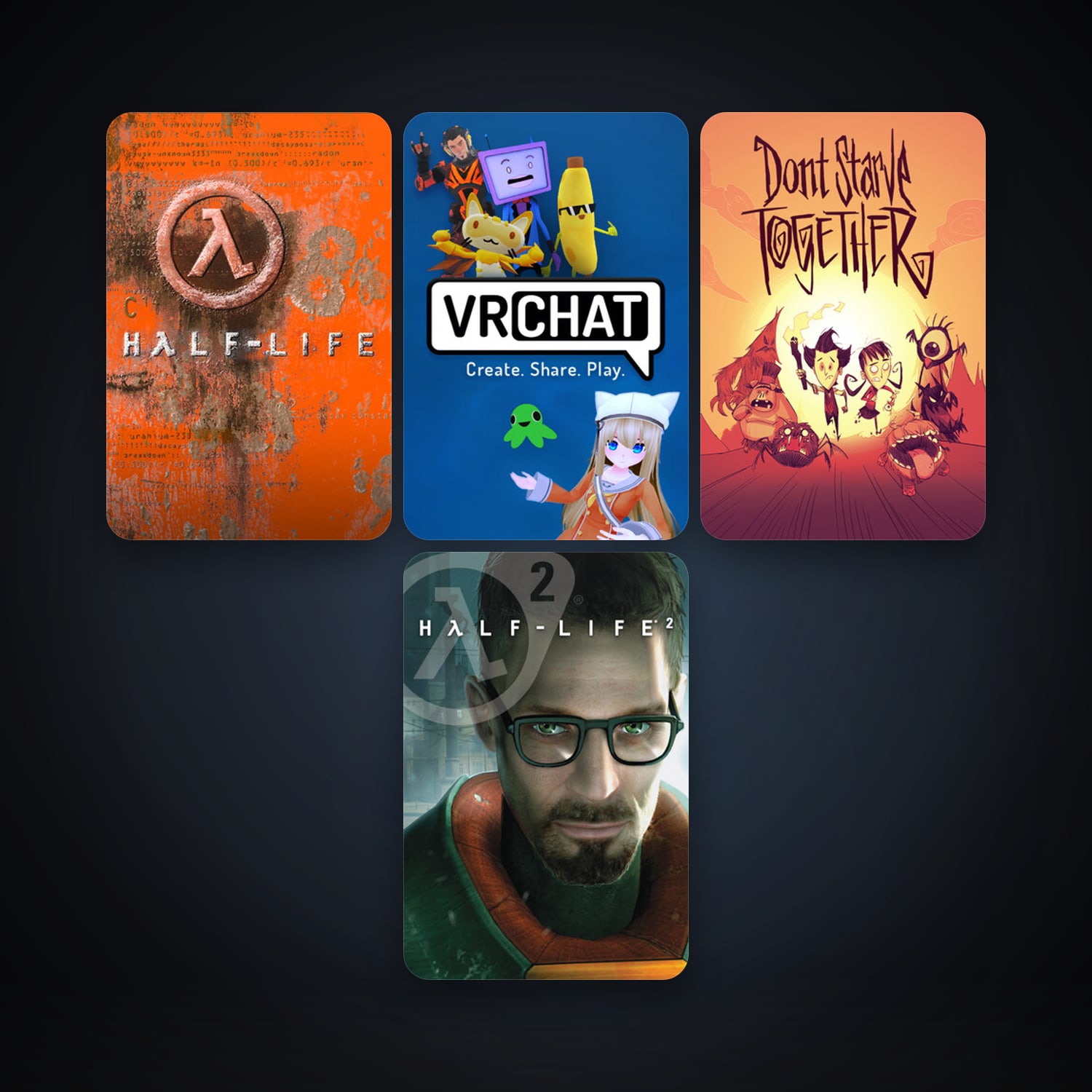 Half-Life + Half-Life 2, 9 games, clean — HabibiAccounts