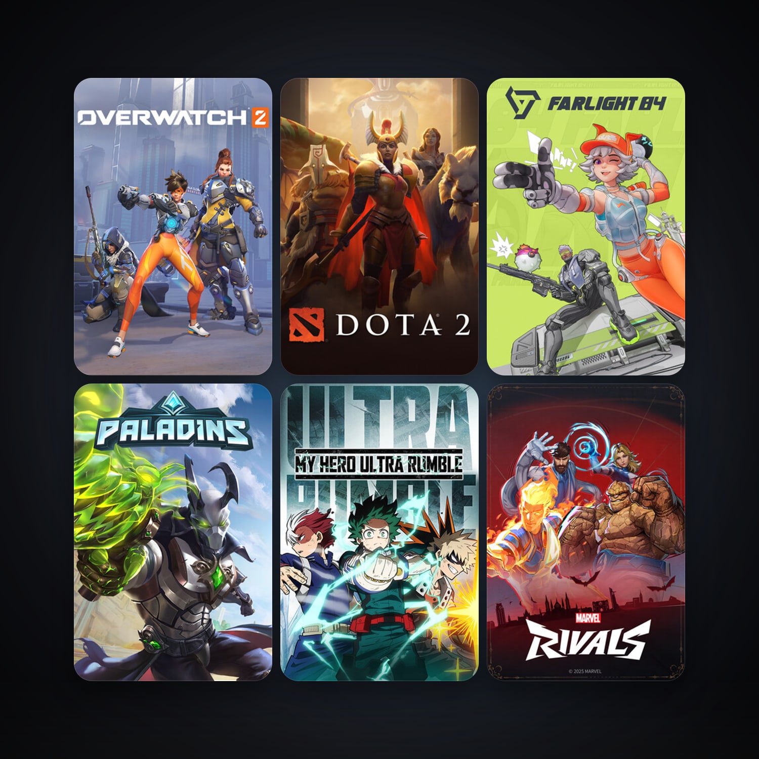 Dota 2 + Paladins, 13 games, clean — HabibiAccounts