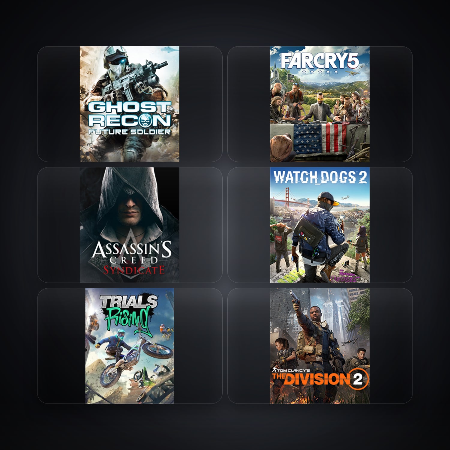 Ubisoft Tom Clancy's Ghost Recon Future Soldier + Far Cry 5 — JO — 8 games — HabibiAccounts