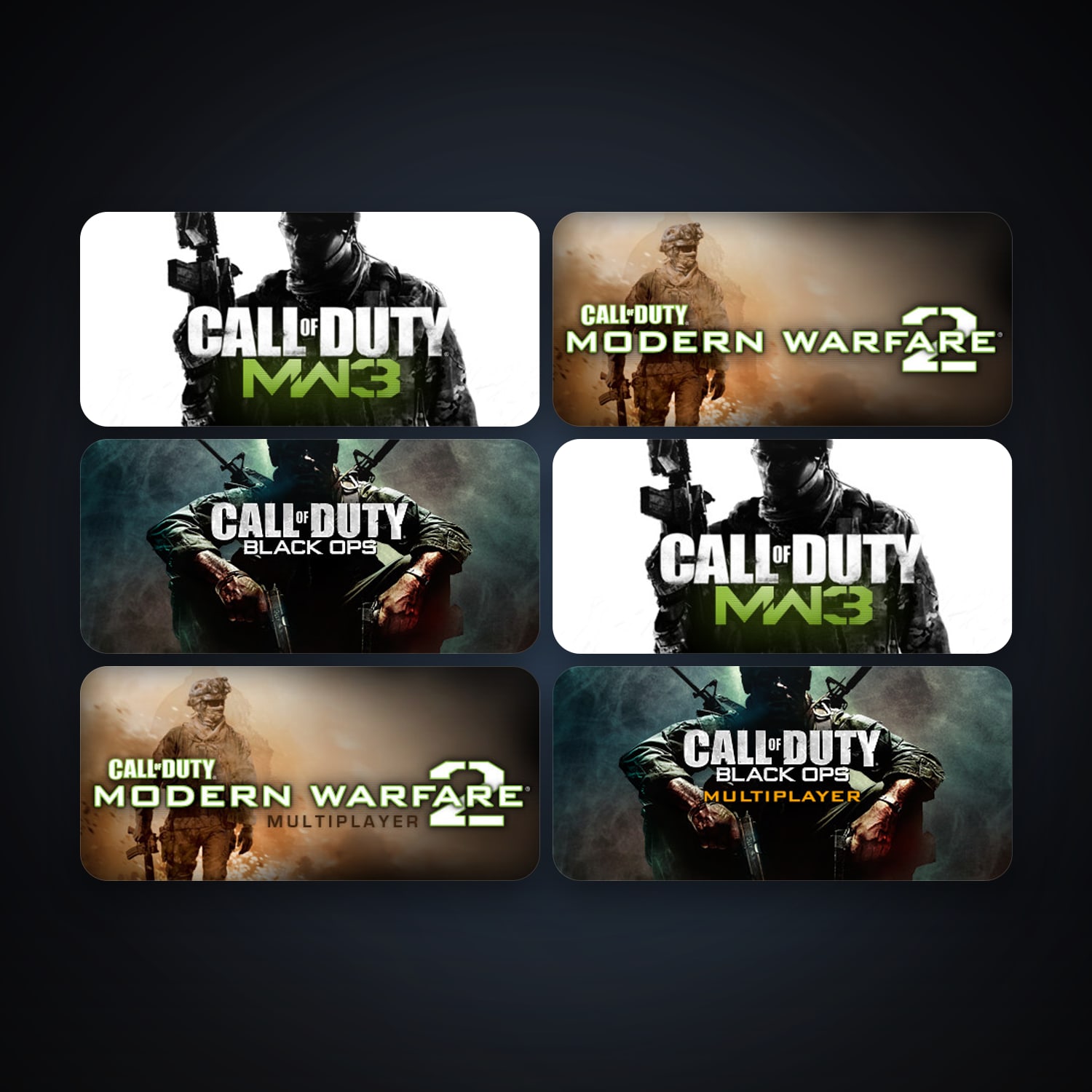 Call of Duty: Modern Warfare 2 (2009) + Call of Duty: Modern Warfare 2 - Multiplayer (2009), 6 games, clean — HabibiAccounts