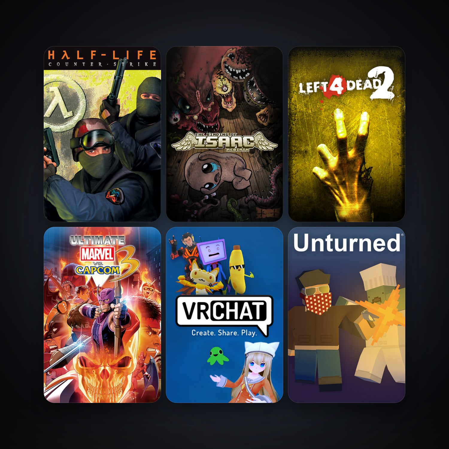 Counter-Strike + Left 4 Dead 2, 58 games, clean — HabibiAccounts