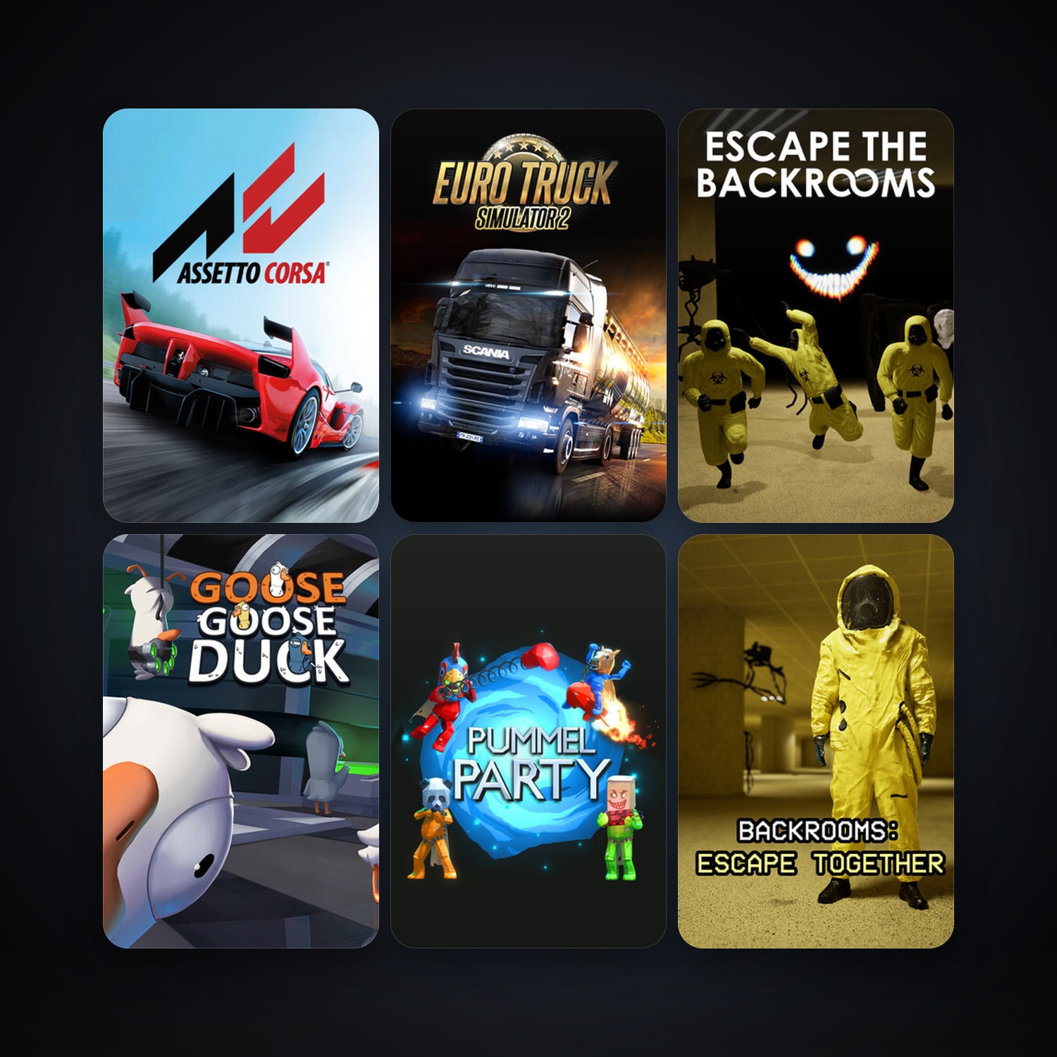 Euro Truck Simulator 2 + Assetto Corsa, 38 games, clean — HabibiAccounts
