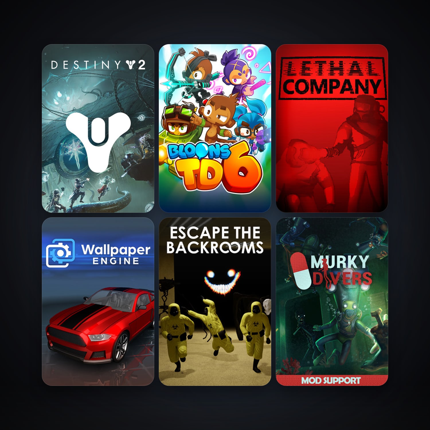 Wallpaper Engine + Phasmophobia, 22 games, clean — HabibiAccounts