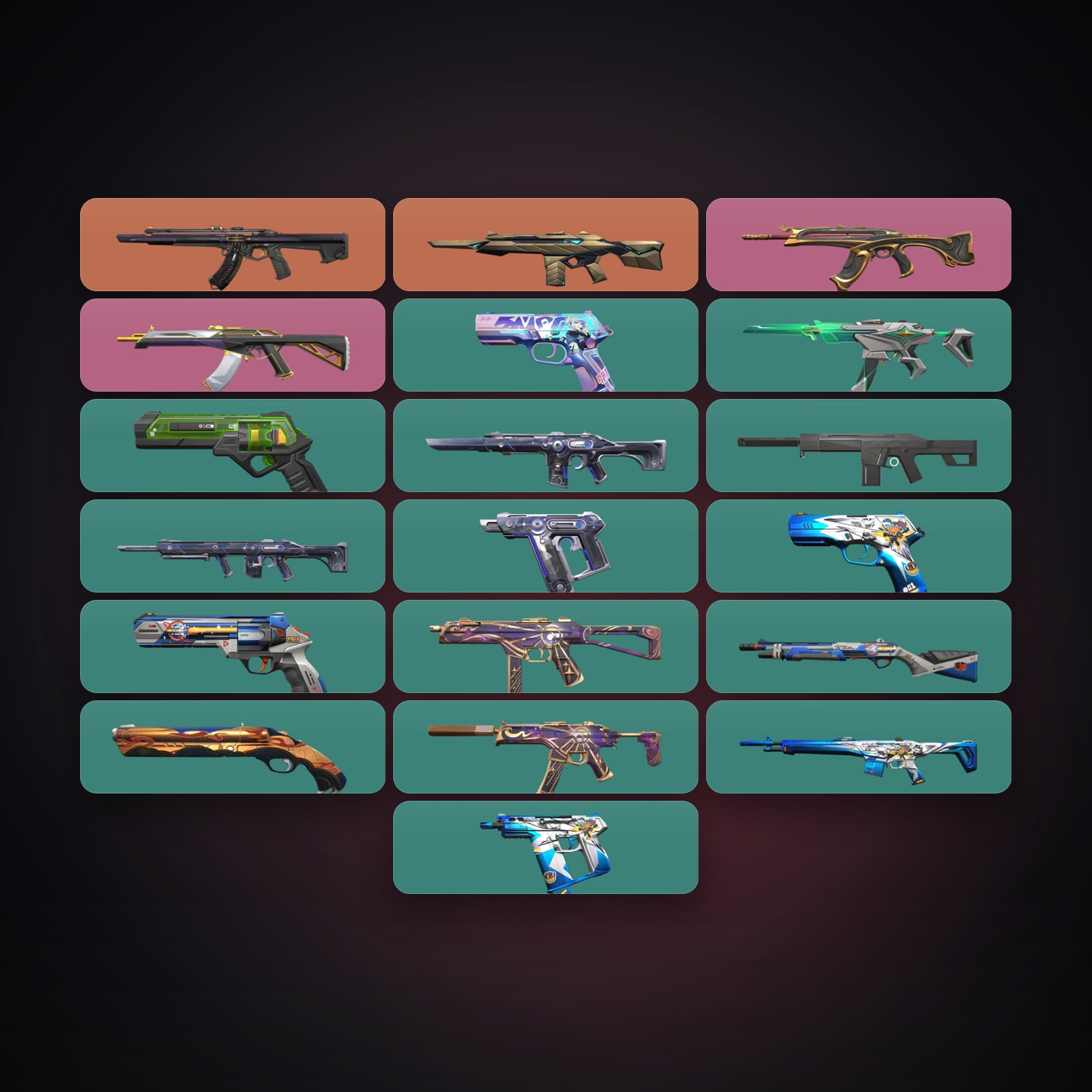 NA Bronze 1 locker — 19 skins, lvl 55 — HabibiAccounts