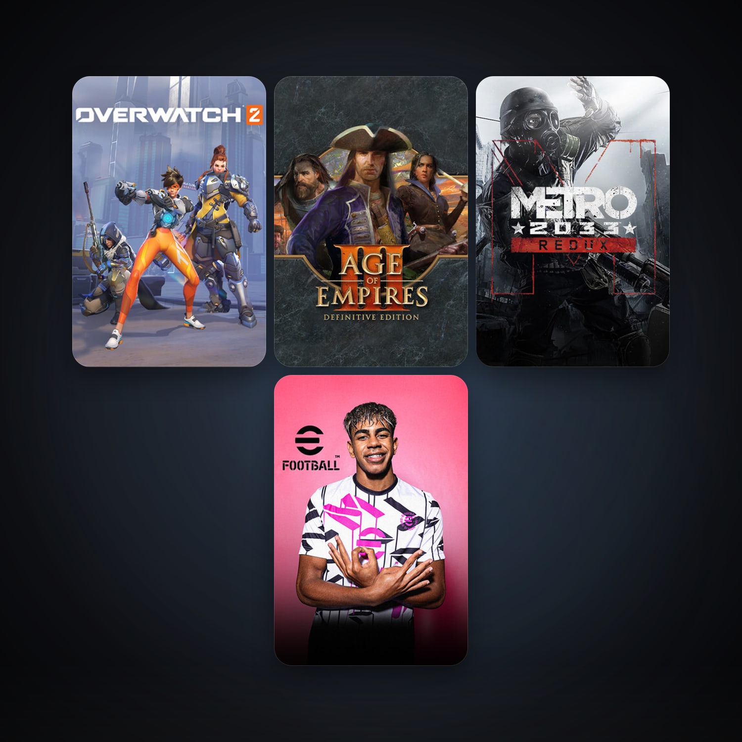 Metro 2033 Redux + Age of Empires III: Definitive Edition, 9 games, clean — HabibiAccounts