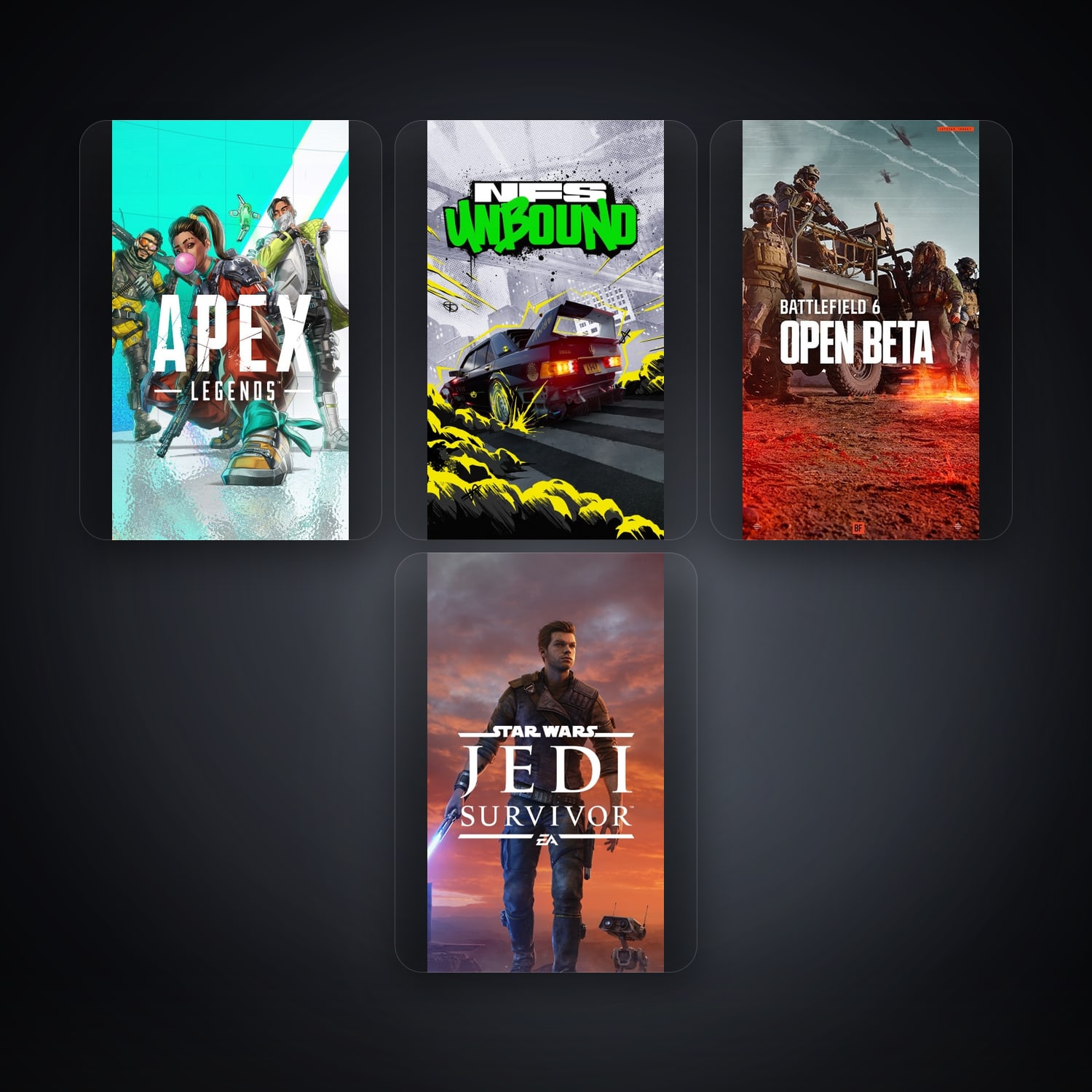 هالحساب إي إيه فيه Apex Legends وFIFA 21، GR، 6 ألعاب — HabibiAccounts