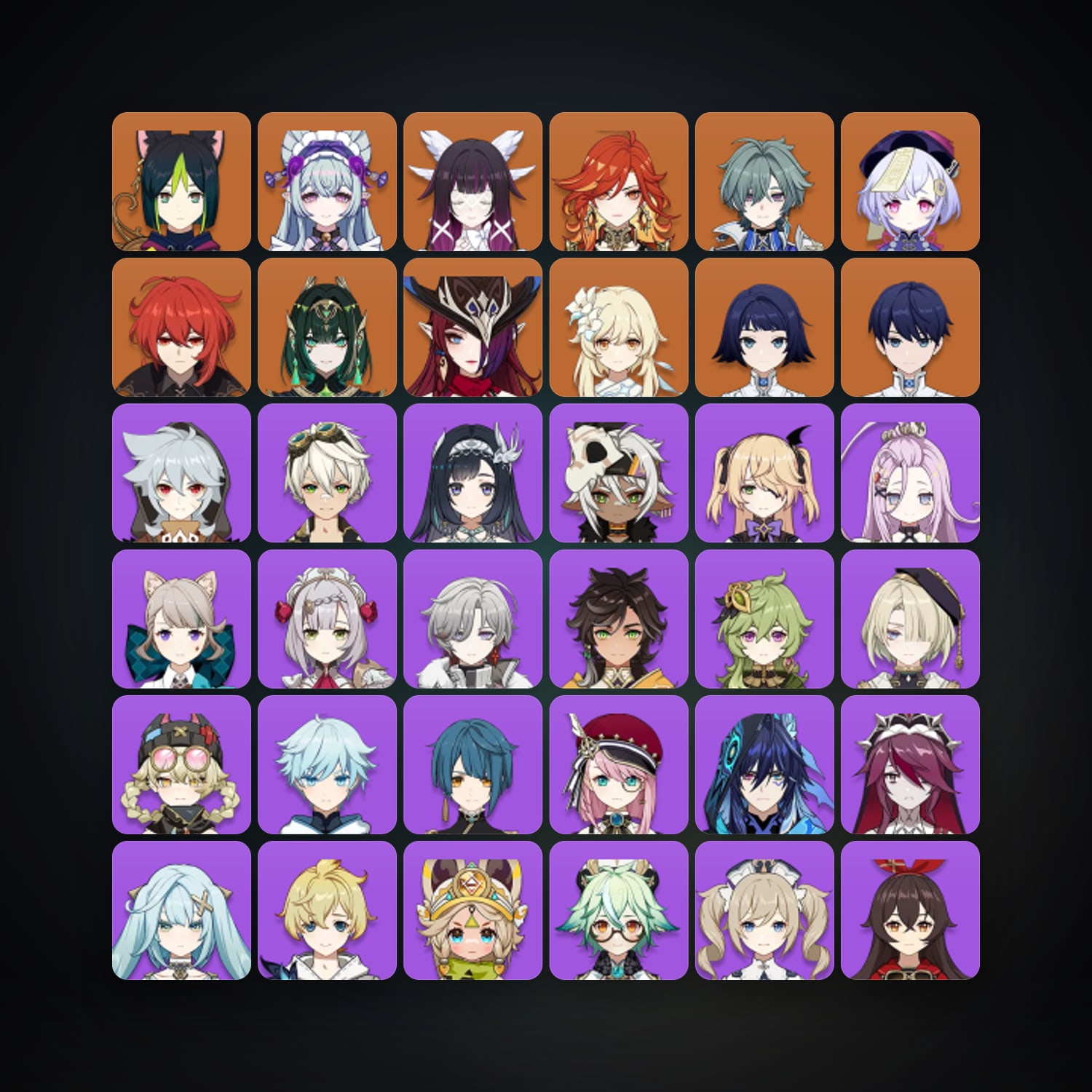 Genshin Impact | AR 57 | 48 Chars | 9× 5★ — Genshin / miHoYo Account — HabibiAccounts