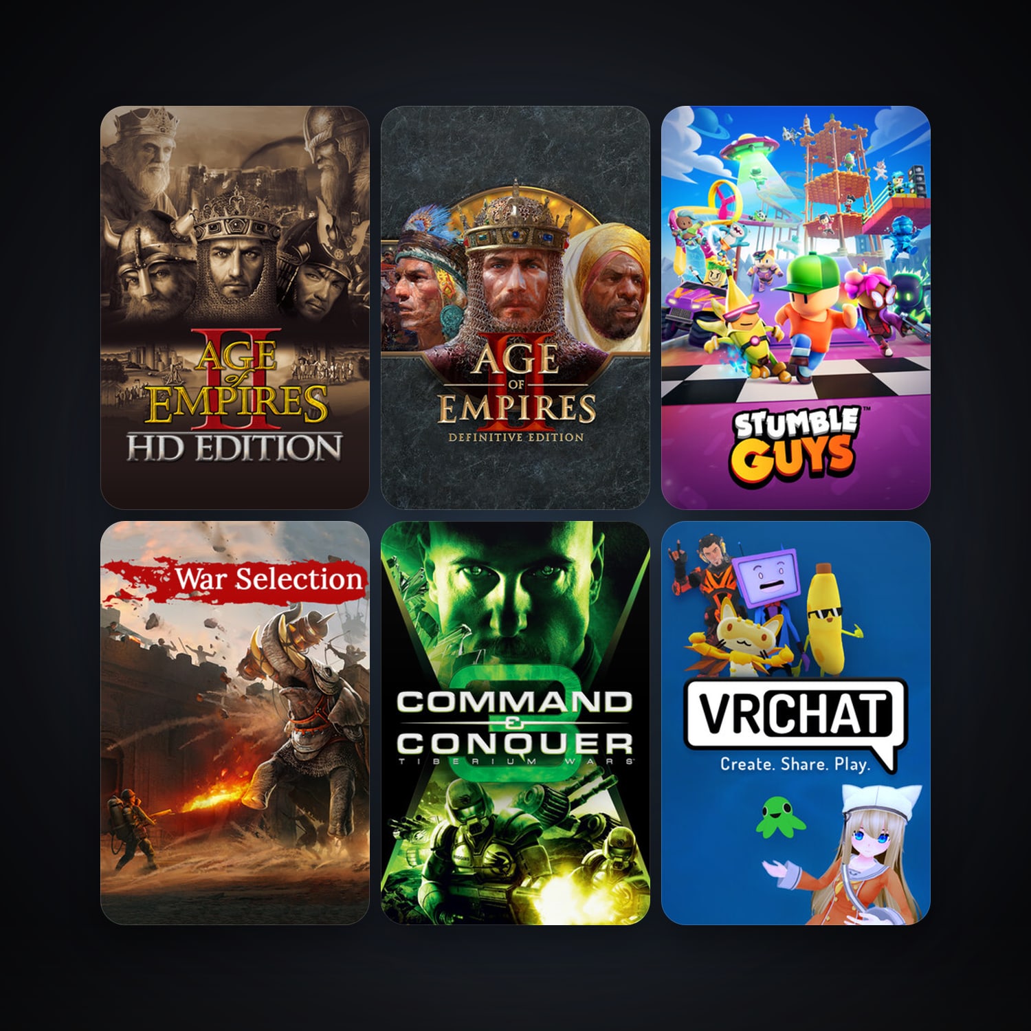 Command & Conquer 3: Tiberium Wars + Age of Empires II, 7 games, clean — HabibiAccounts