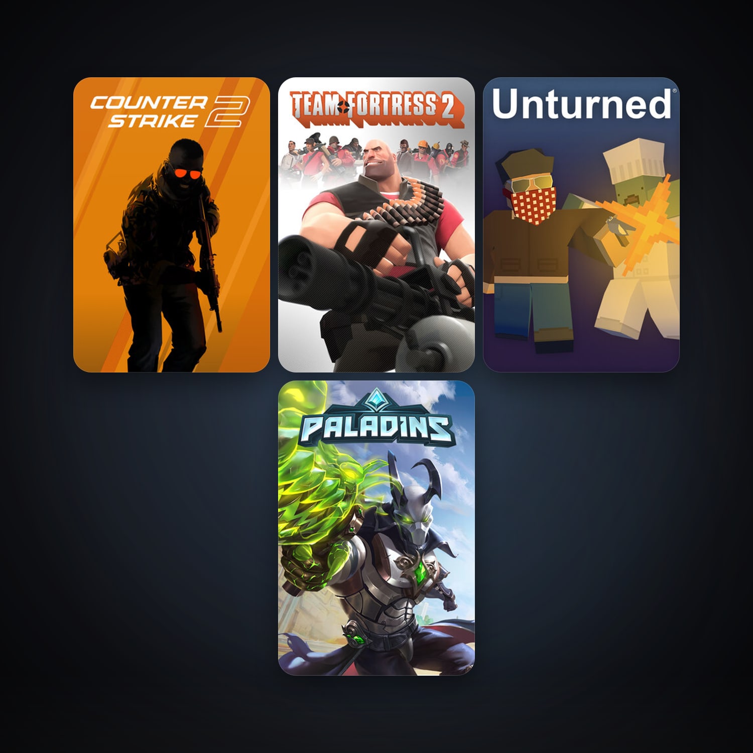 Team Fortress 2 + CS2 Prime, 8 games, clean — HabibiAccounts