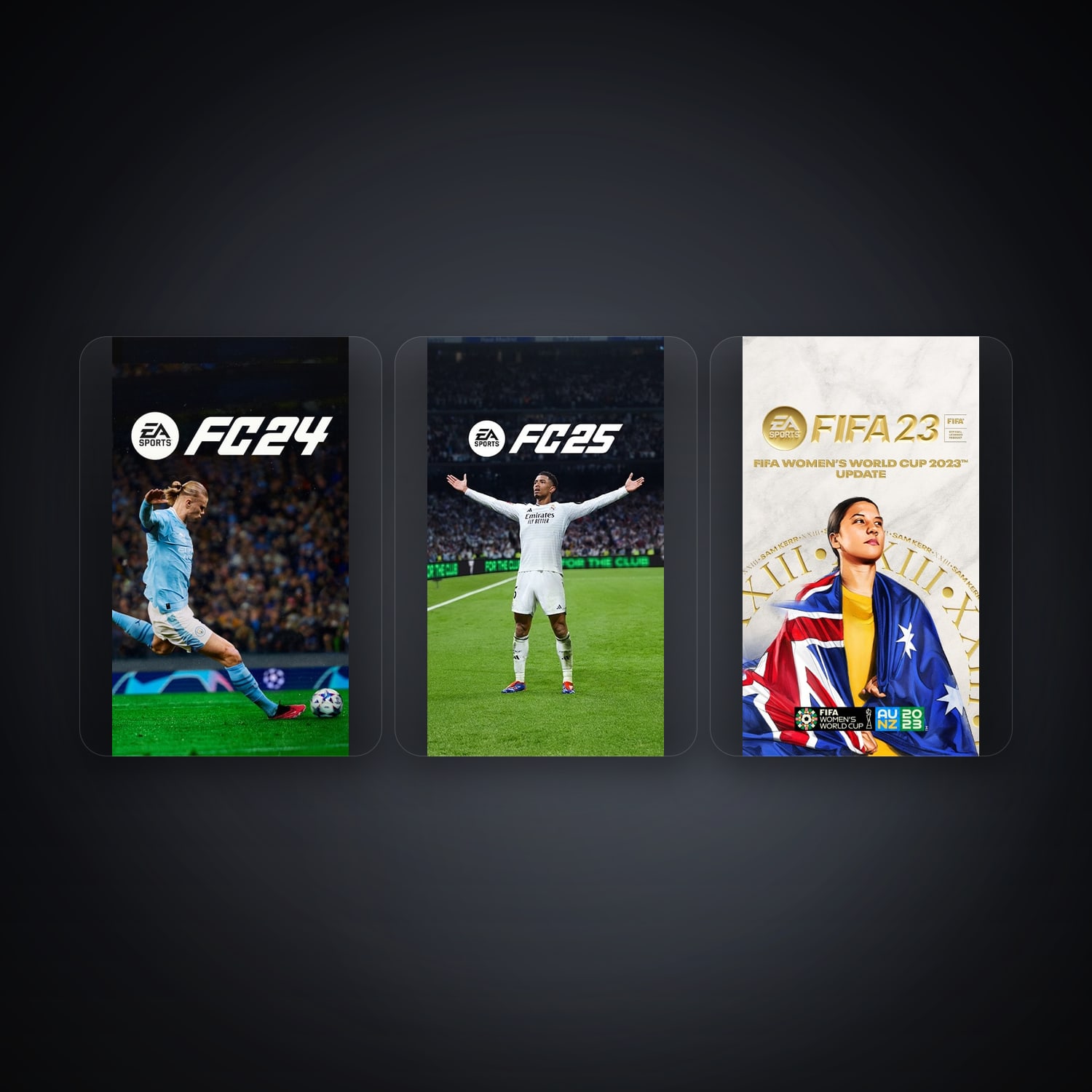 هالحساب إي إيه فيه EA SPORTS FC24 وEA SPORTS FC 25، FR، 3 ألعاب — HabibiAccounts