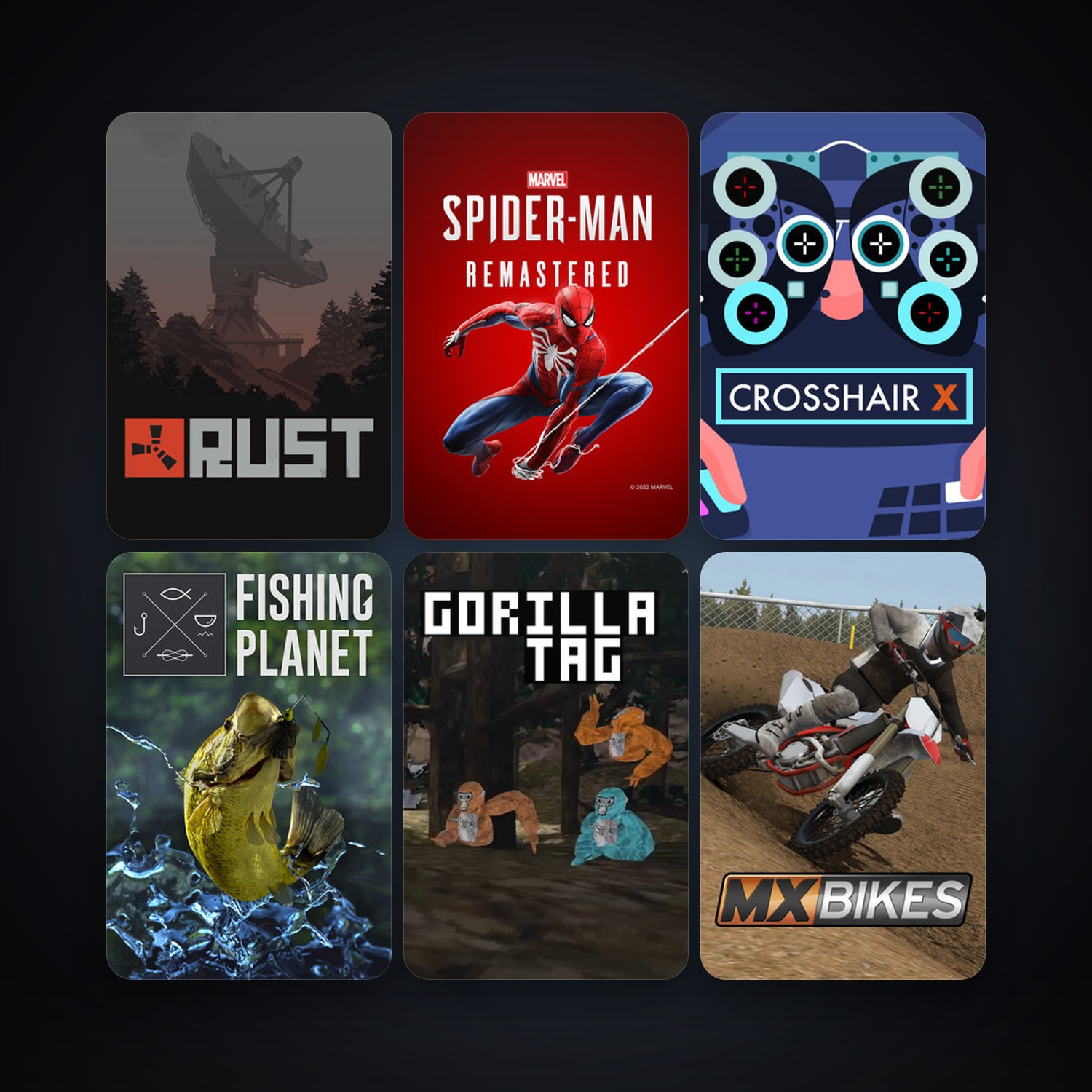 Rust + Fishing Planet, 31 games, clean — HabibiAccounts