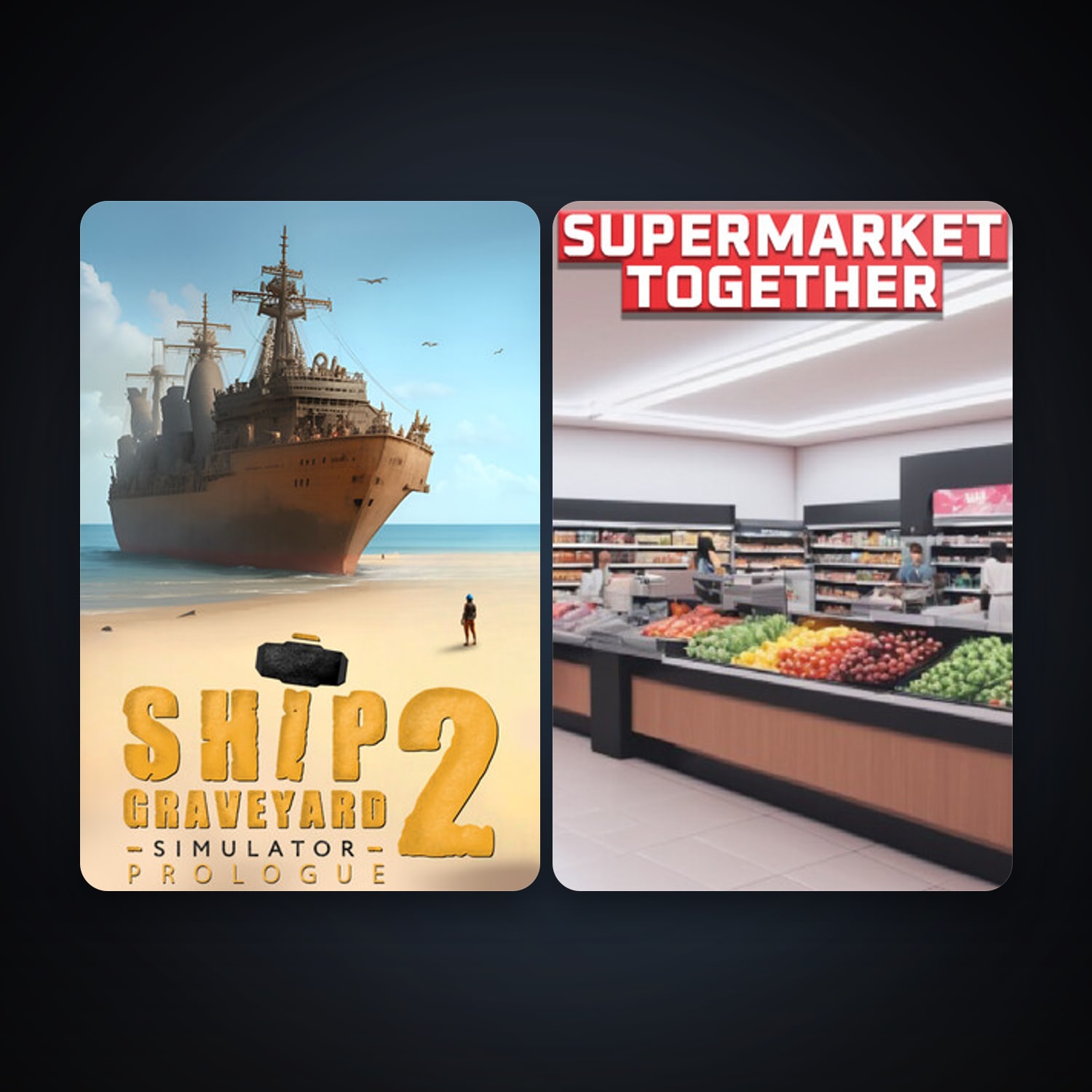 Ship Graveyard Simulator 2: Prologue + Supermarket Together, 16 games, clean — HabibiAccounts