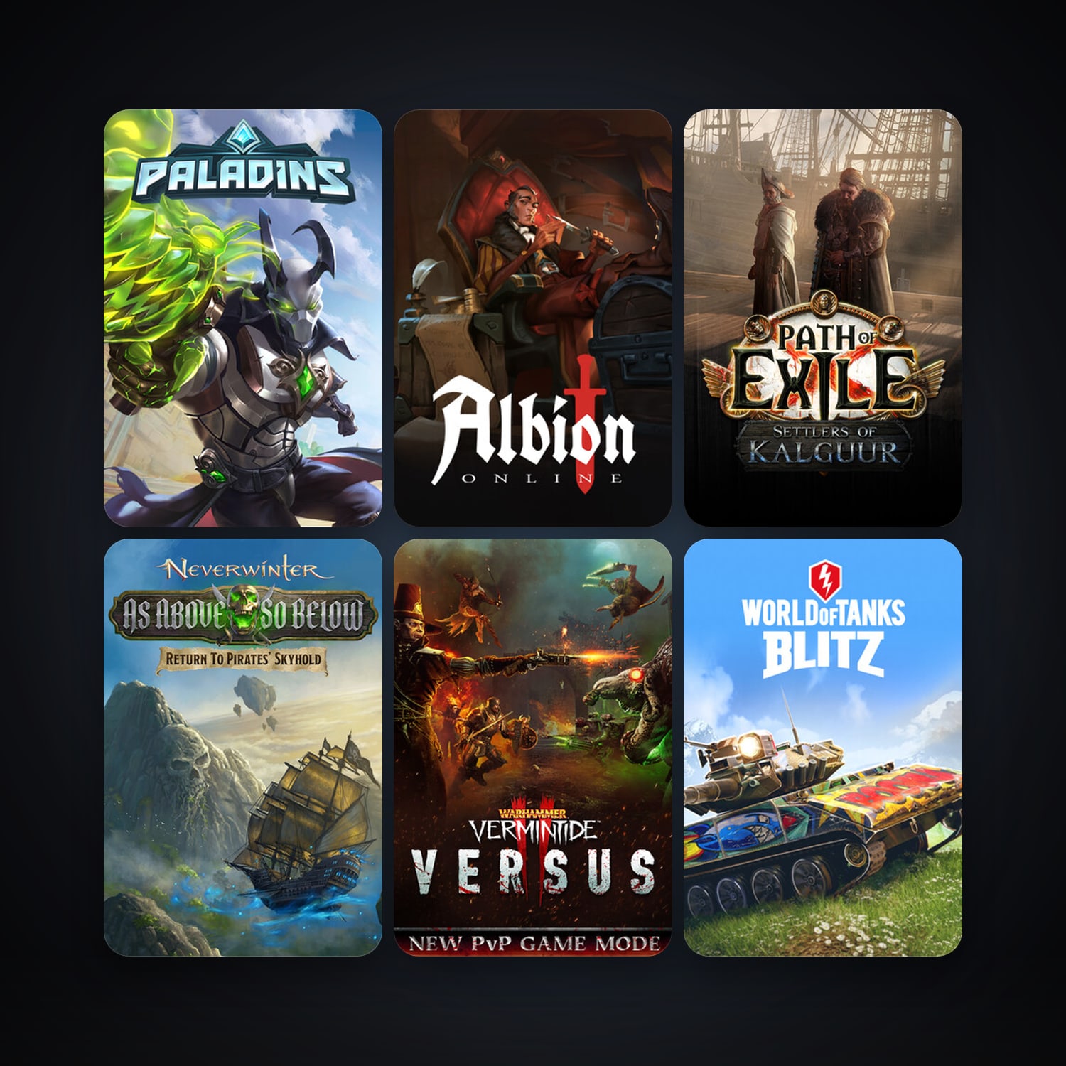 Neverwinter + Path of Exile, 12 games, clean — HabibiAccounts