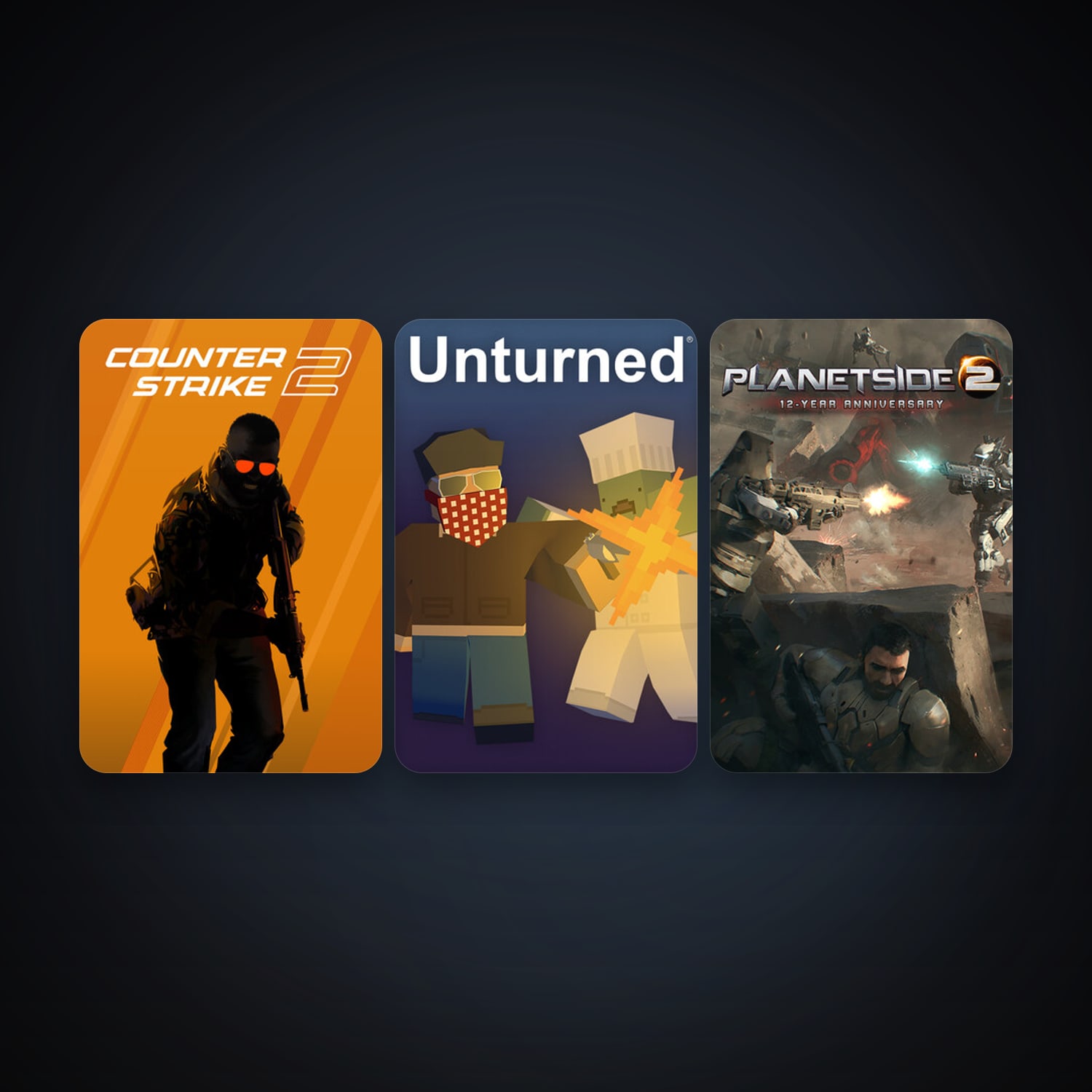 CS2 Prime + PlanetSide 2, 6 games, clean — HabibiAccounts