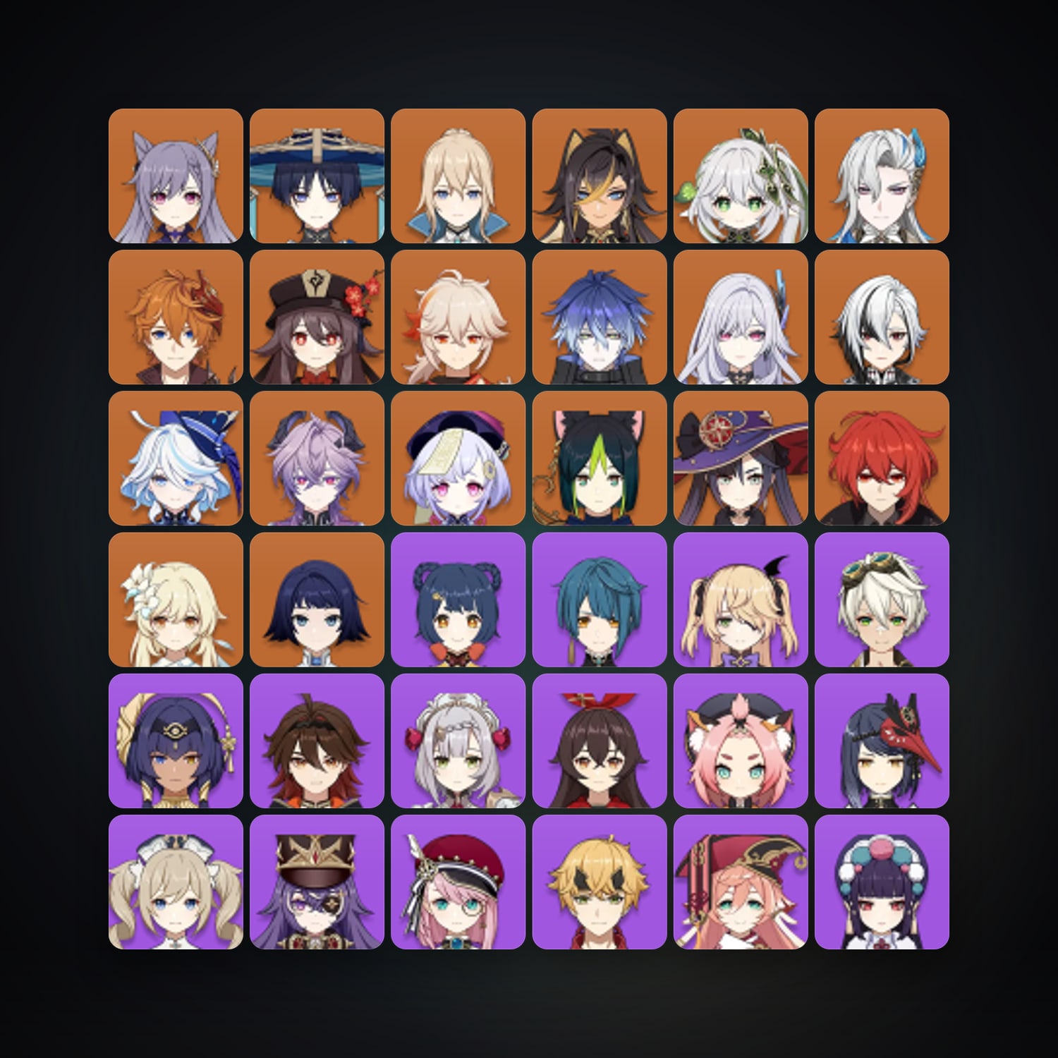 Genshin Impact account — AR 50 | 65 Chars | 18× 5★ — HabibiAccounts