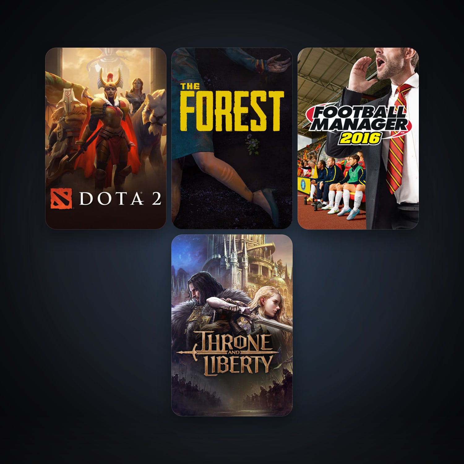 Dota 2 + The Forest, 5 games, clean — HabibiAccounts