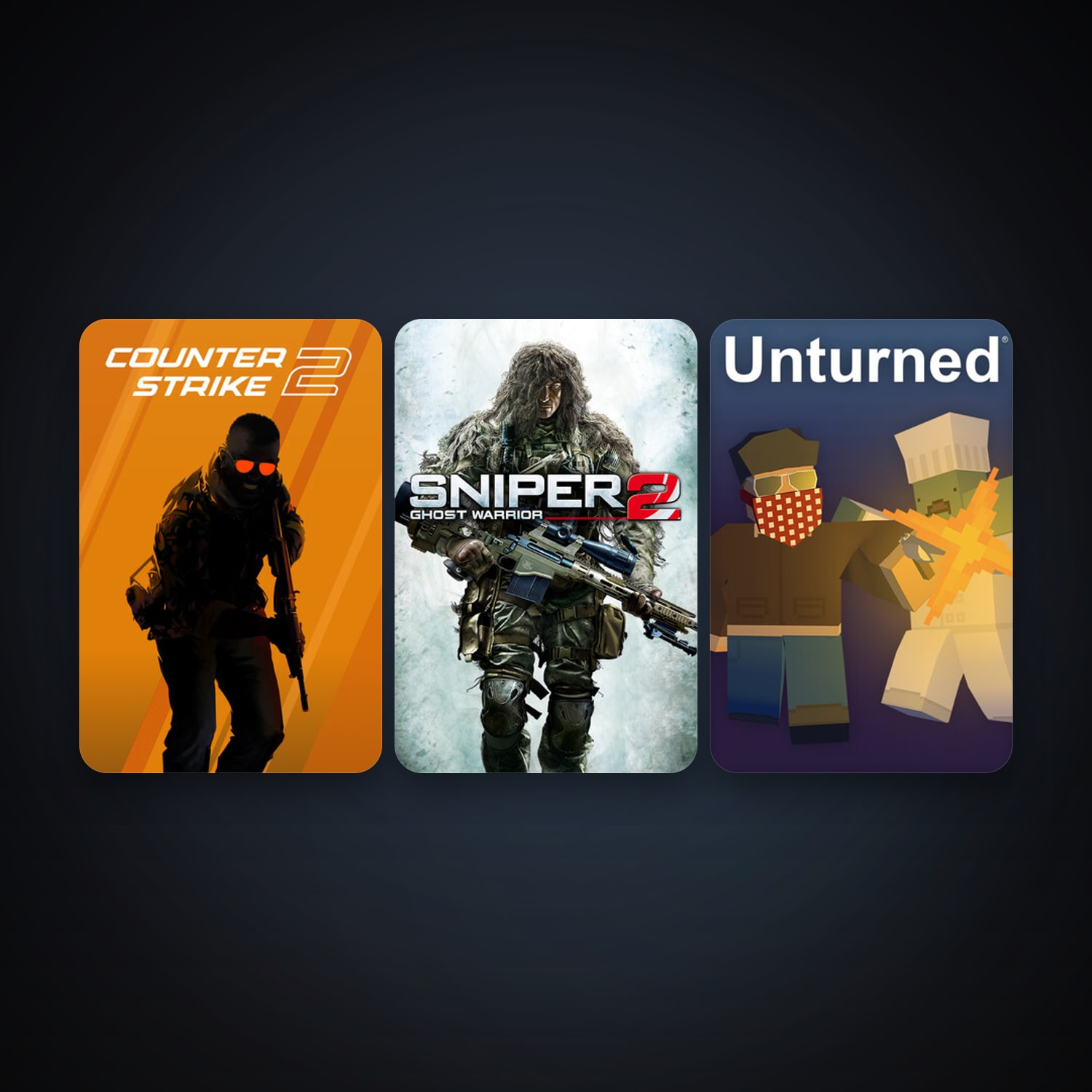 CS2 Prime + Sniper: Ghost Warrior 2, 4 games, clean — HabibiAccounts