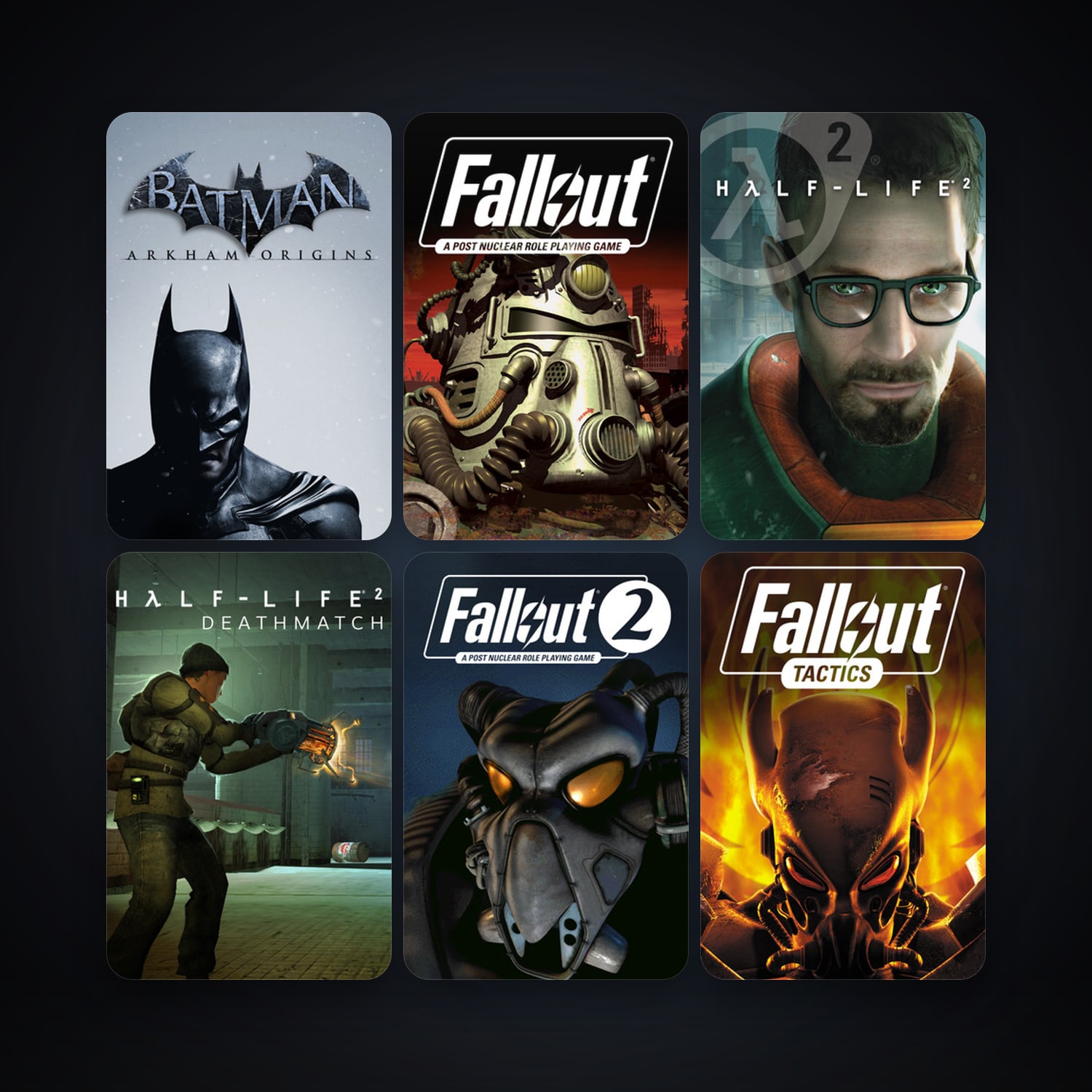 Half-Life 2 + Half-Life 2: Deathmatch, 11 games, clean — HabibiAccounts