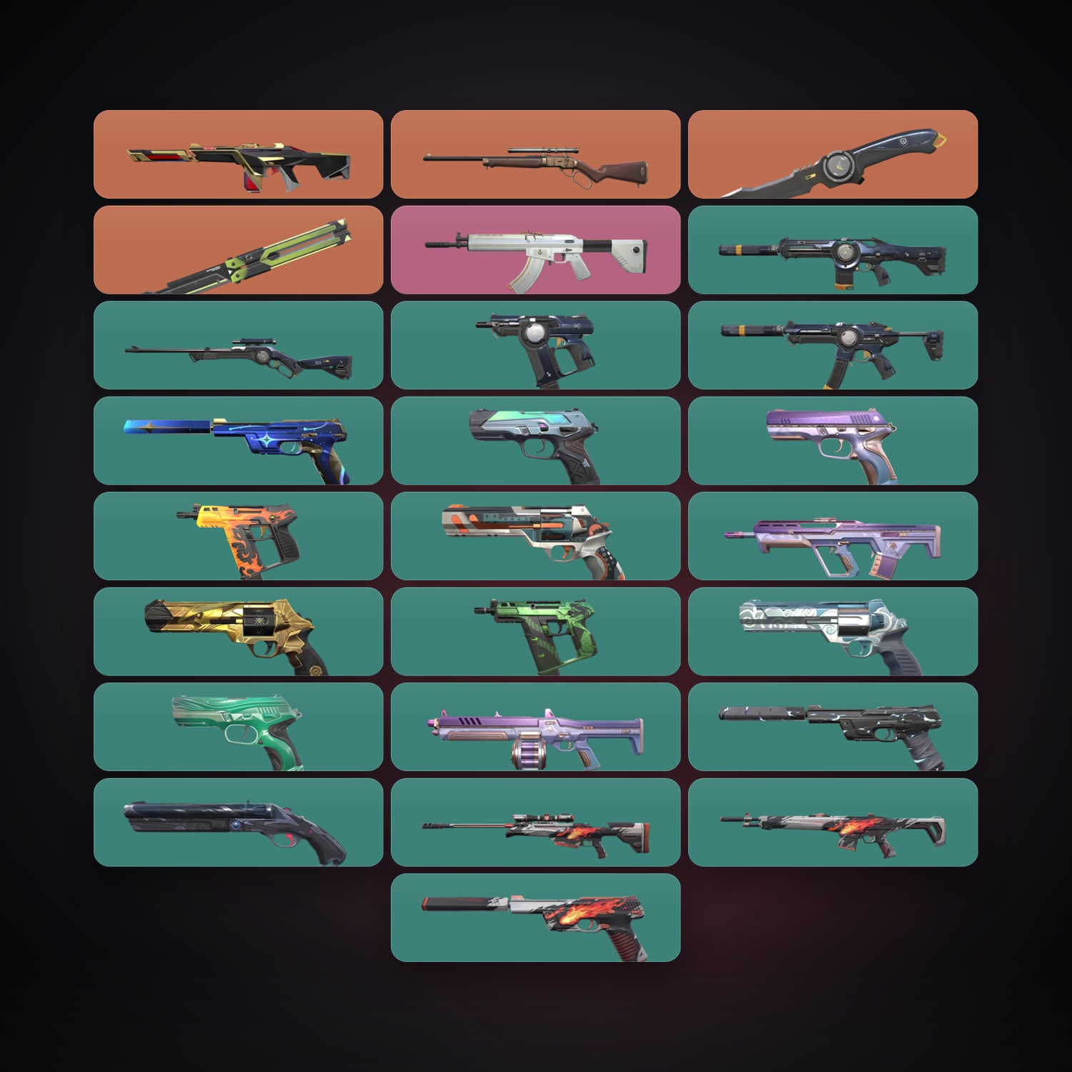 LA Gold 1 locker — 2 knives, 27 skins, lvl 192 — HabibiAccounts