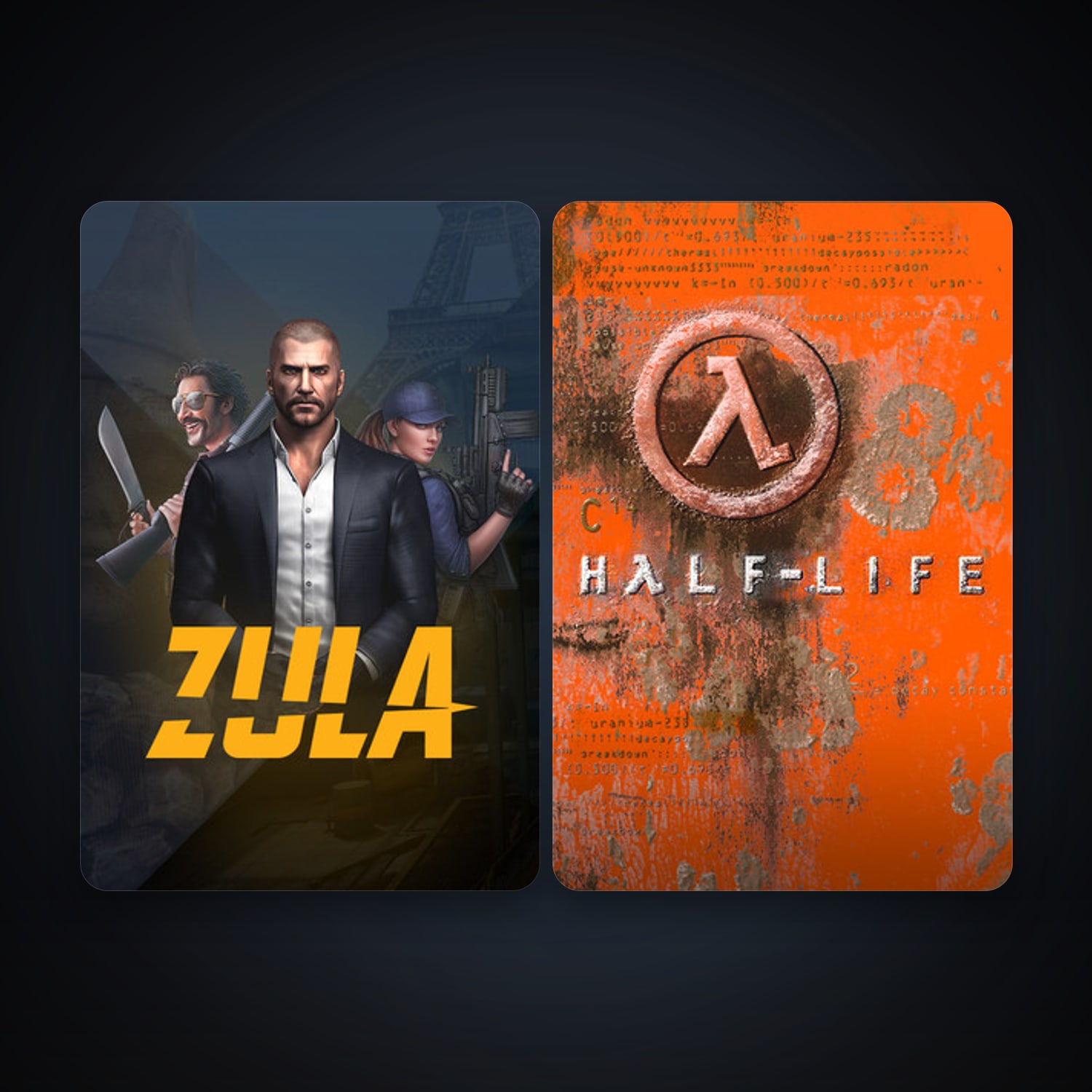 Half-Life + Zula Türkiye, 2 games, clean — HabibiAccounts