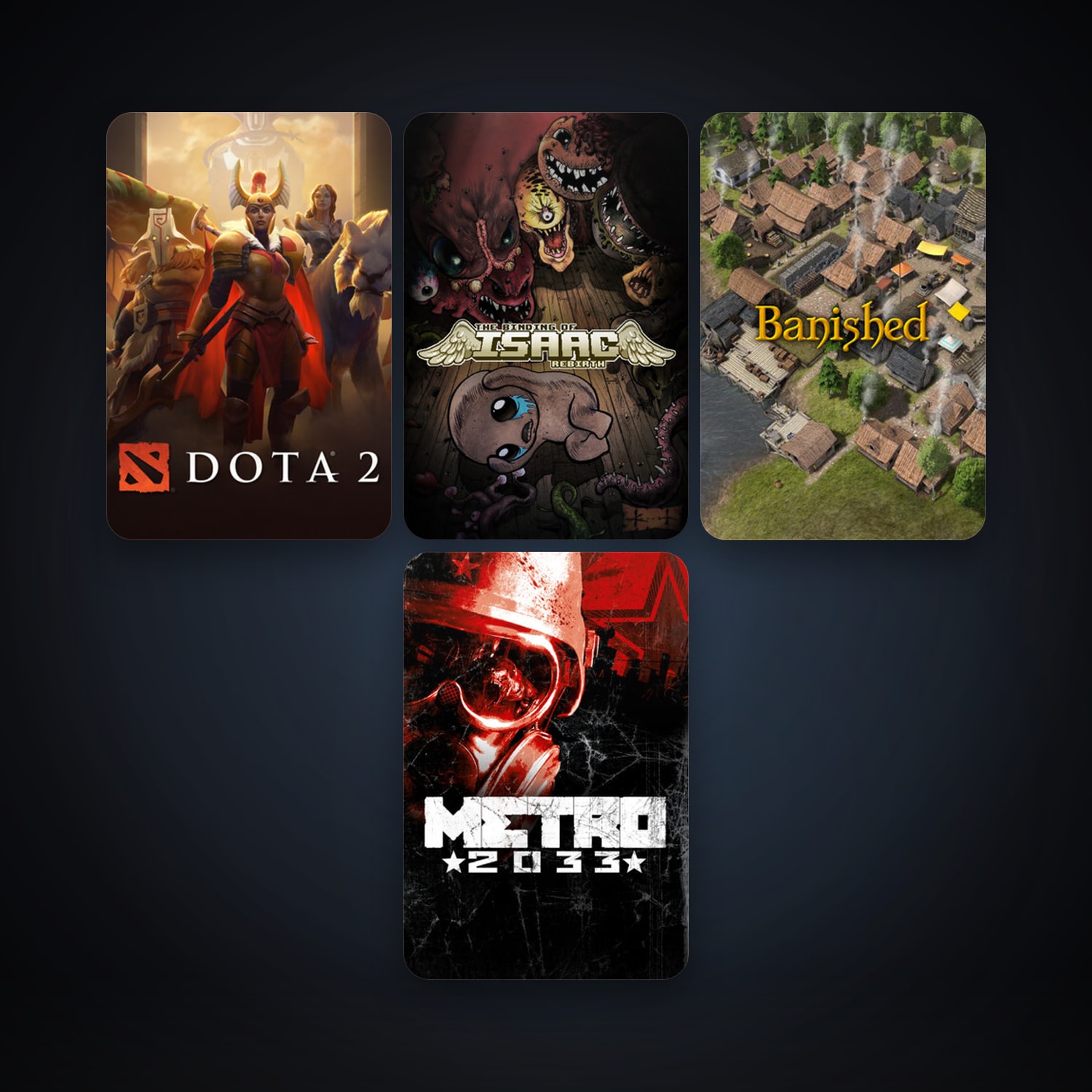 Dota 2 + Metro 2033, 4 games, clean — HabibiAccounts