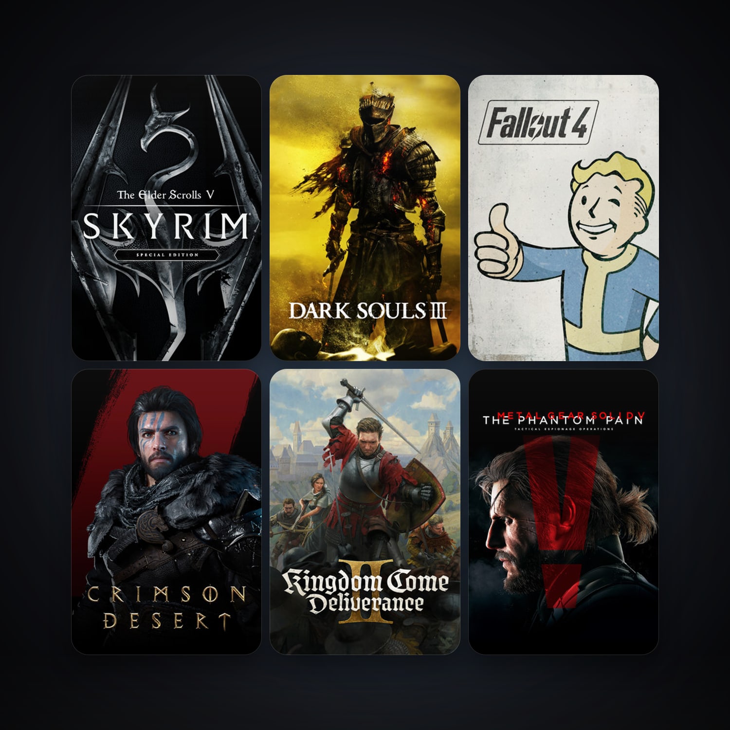 The Elder Scrolls V: Skyrim + METAL GEAR SOLID V: THE PHANTOM PAIN, 131 games, Steam 13, clean — HabibiAccounts