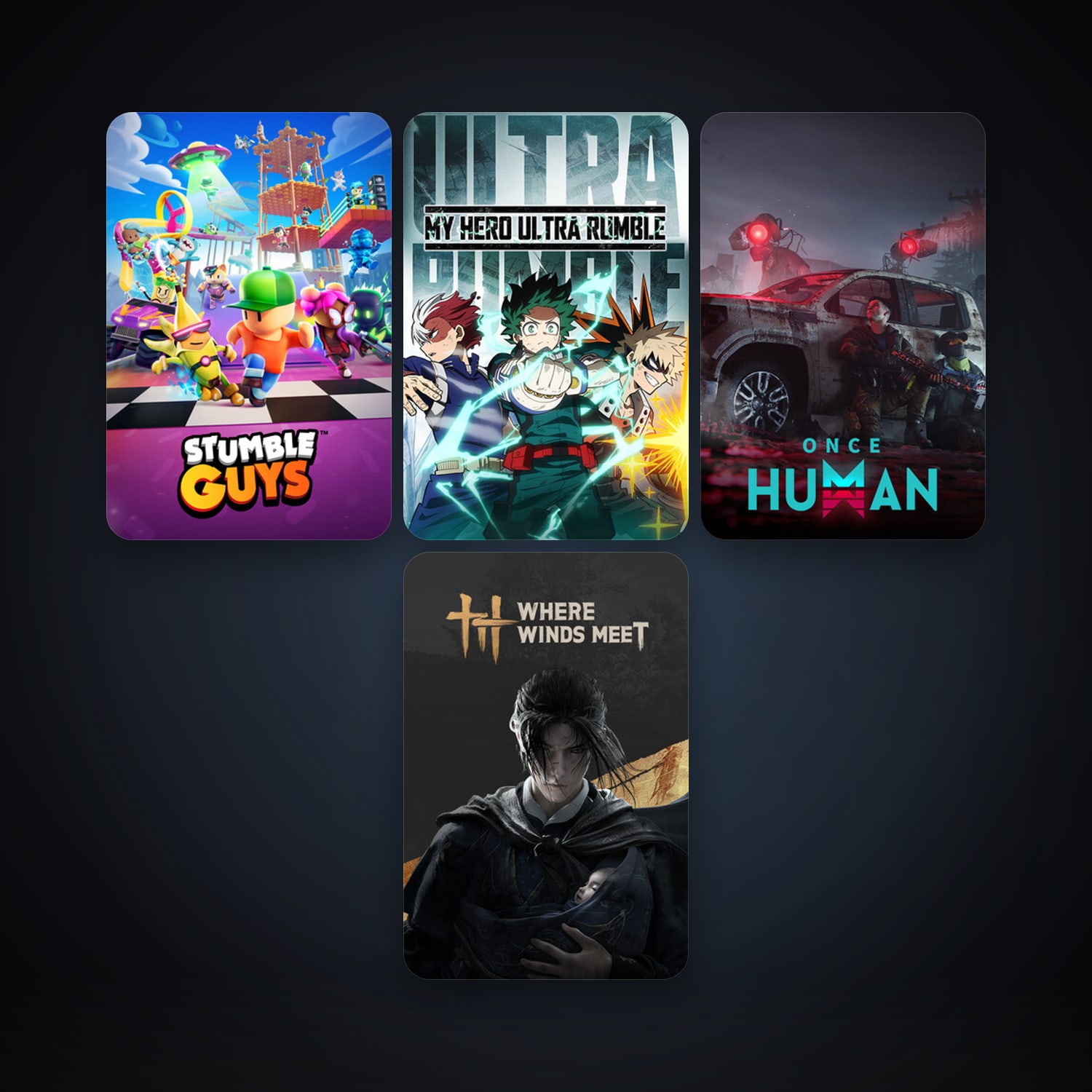 MY HERO ULTRA RUMBLE + Stumble Guys, 5 games, clean — HabibiAccounts