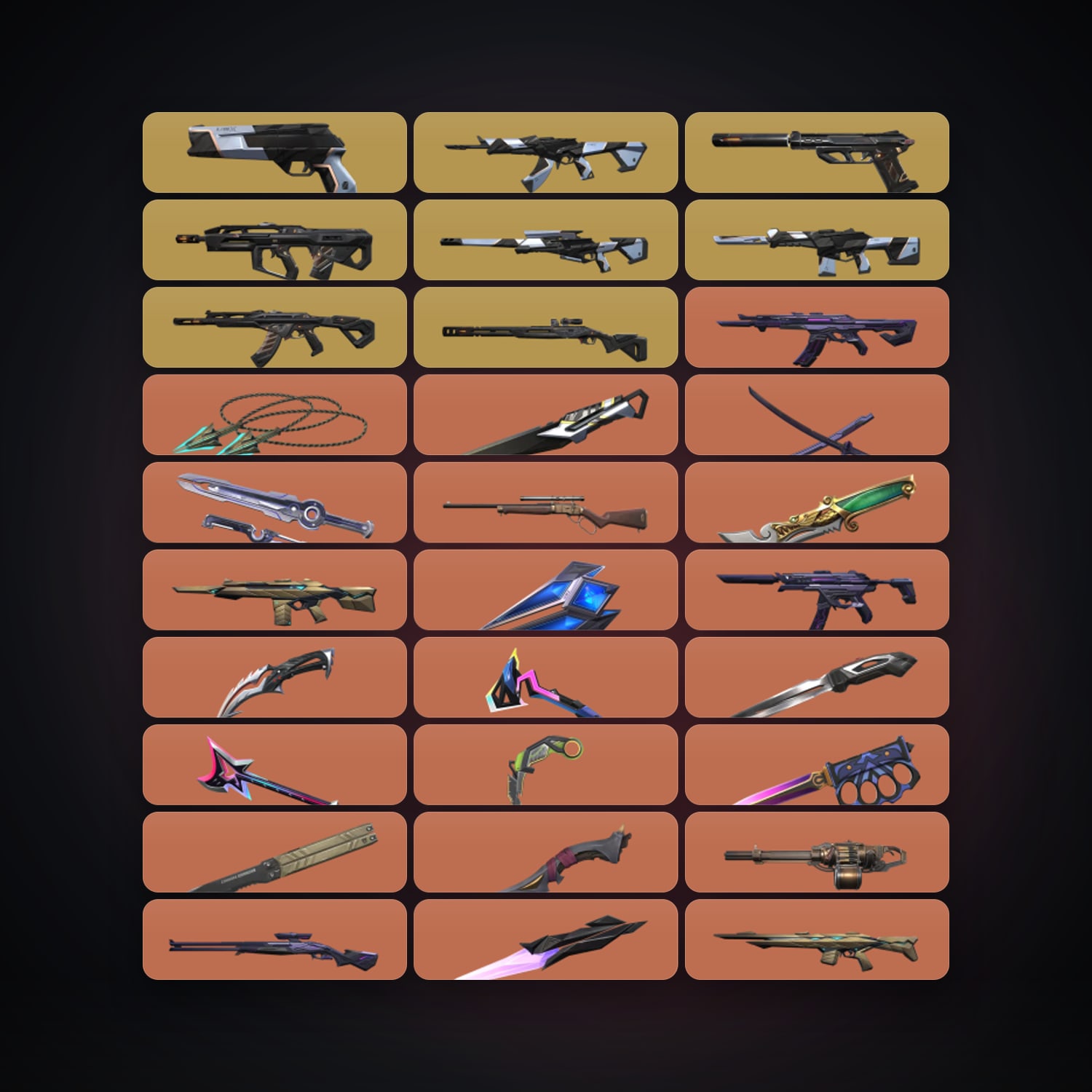 AP Plat 1 locker — 16 knives, 110 skins, lvl 231 — HabibiAccounts