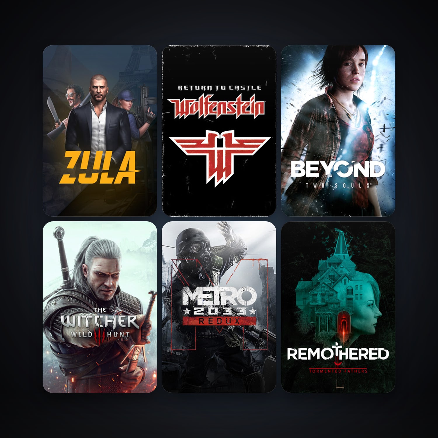 Return to Castle Wolfenstein + Metro 2033 Redux, 10 games, clean — HabibiAccounts
