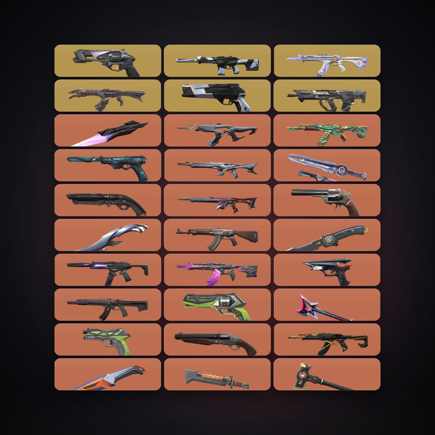 NA Plat 3 locker — 44 knives, 467 skins, lvl 669 — HabibiAccounts