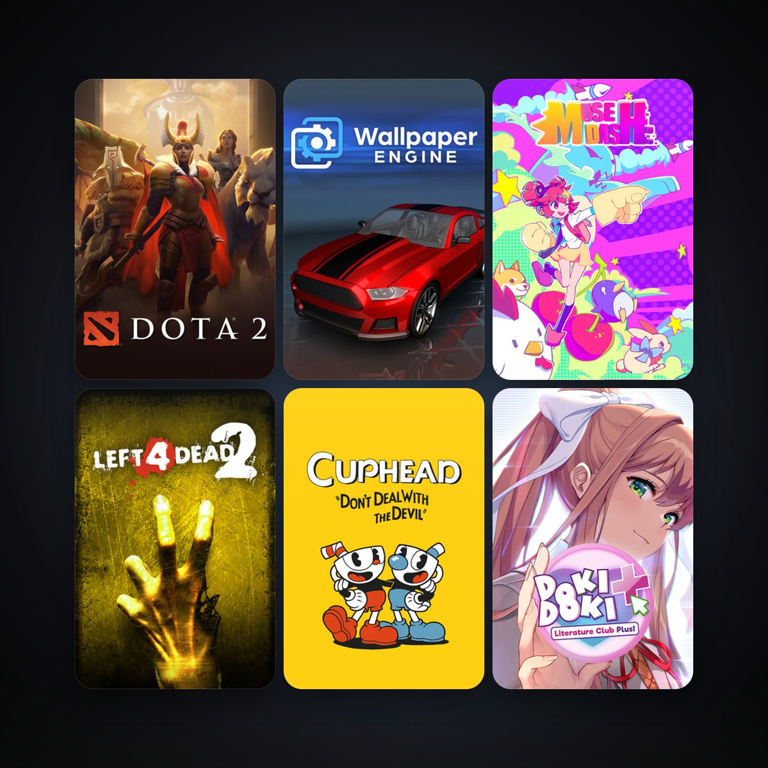 Left 4 Dead 2 + Dota 2, 263 games, Steam 56, clean — HabibiAccounts