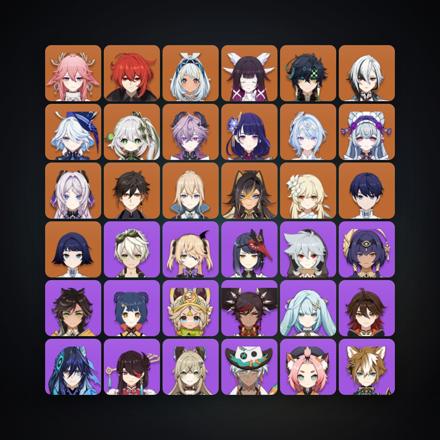 Genshin Impact | AR 57 | 62 Chars | 16× 5★ — HabibiAccounts
