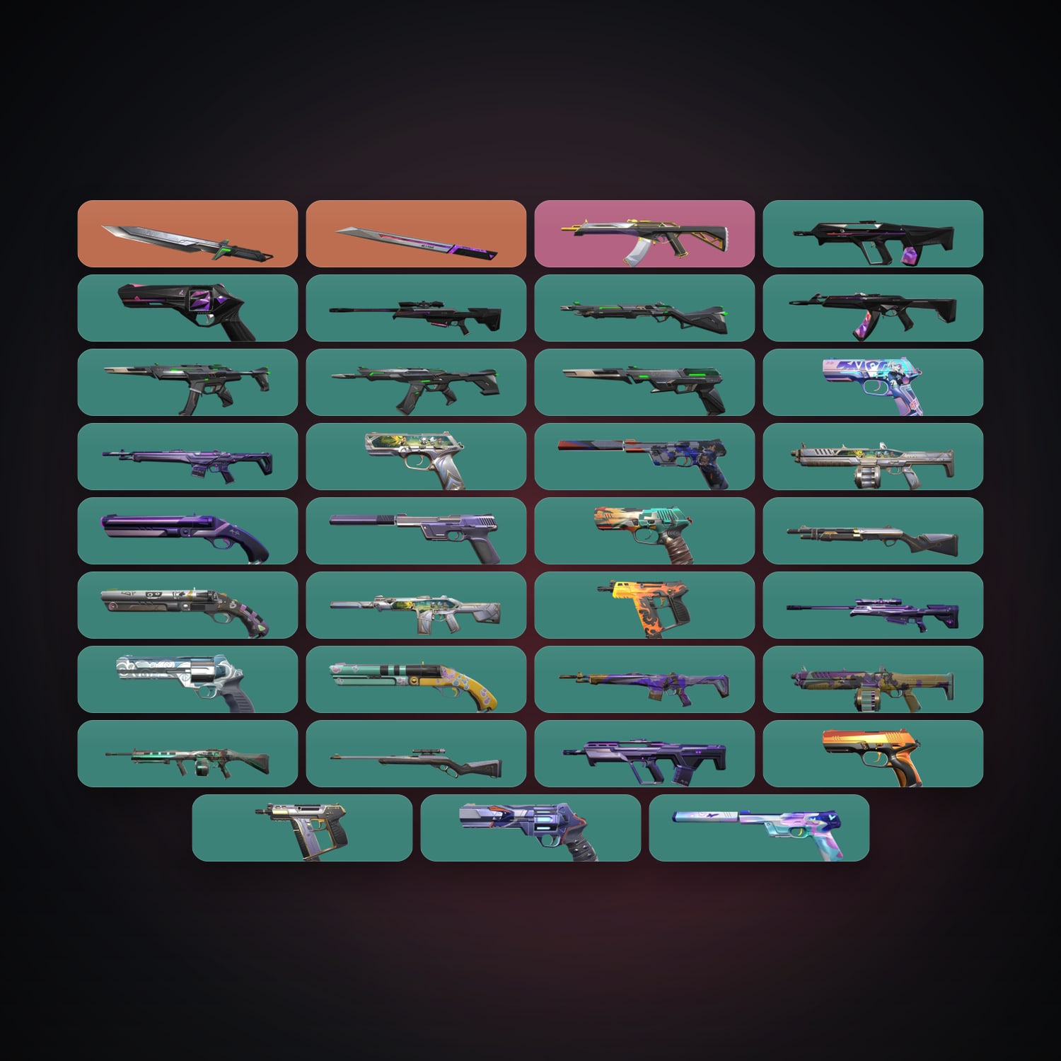 LA Silver 3 locker — 2 knives, 37 skins, lvl 235 — HabibiAccounts