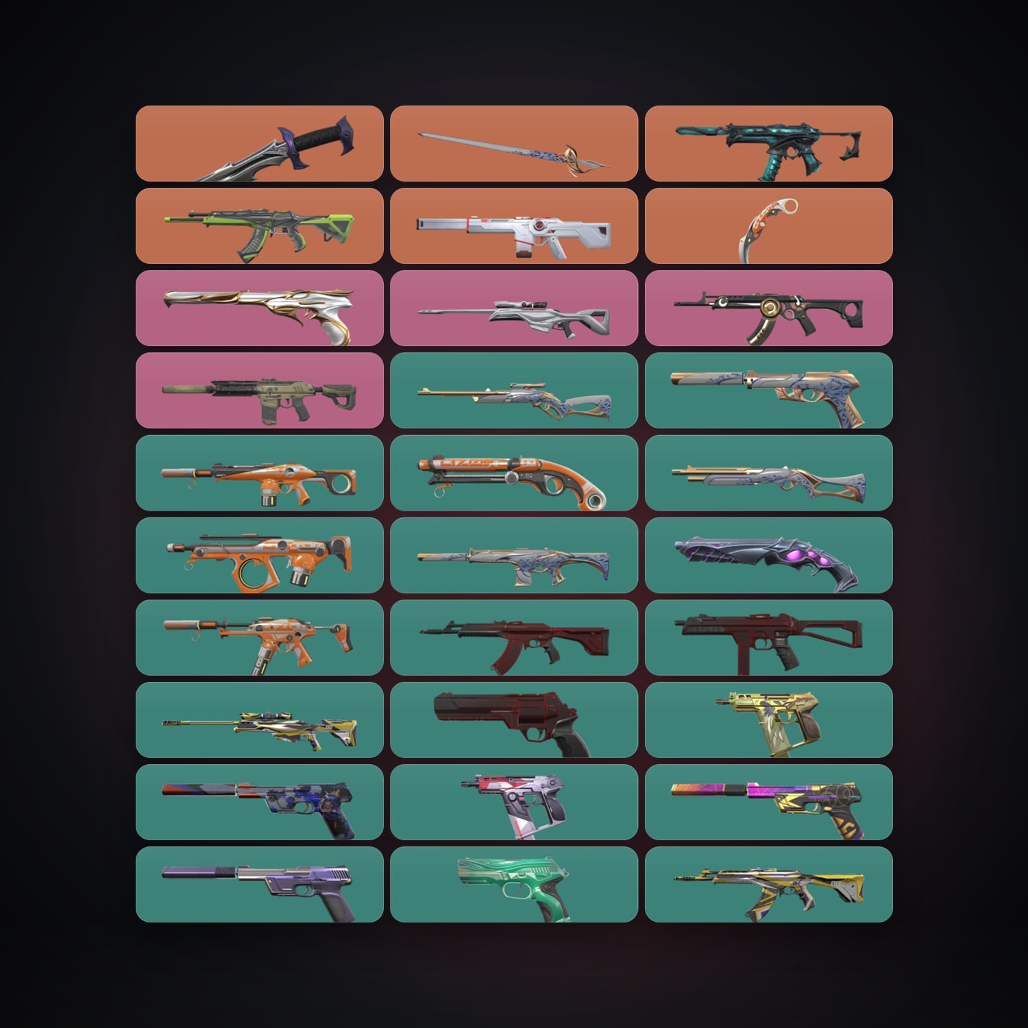AP Gold 3 locker — 3 knives, 46 skins, lvl 182 — HabibiAccounts