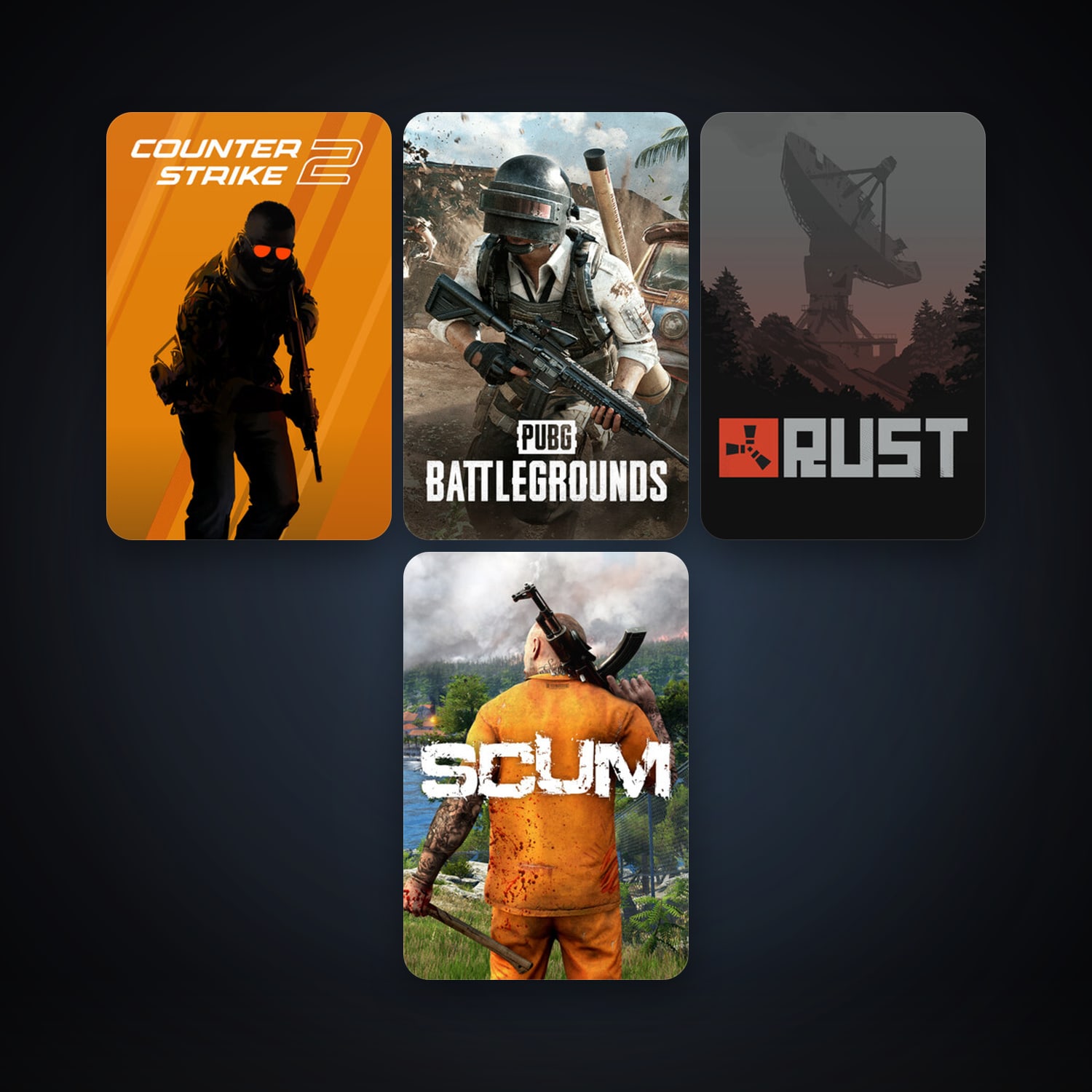 CS2 Prime + Rust, 12 games, Steam 12, clean — HabibiAccounts