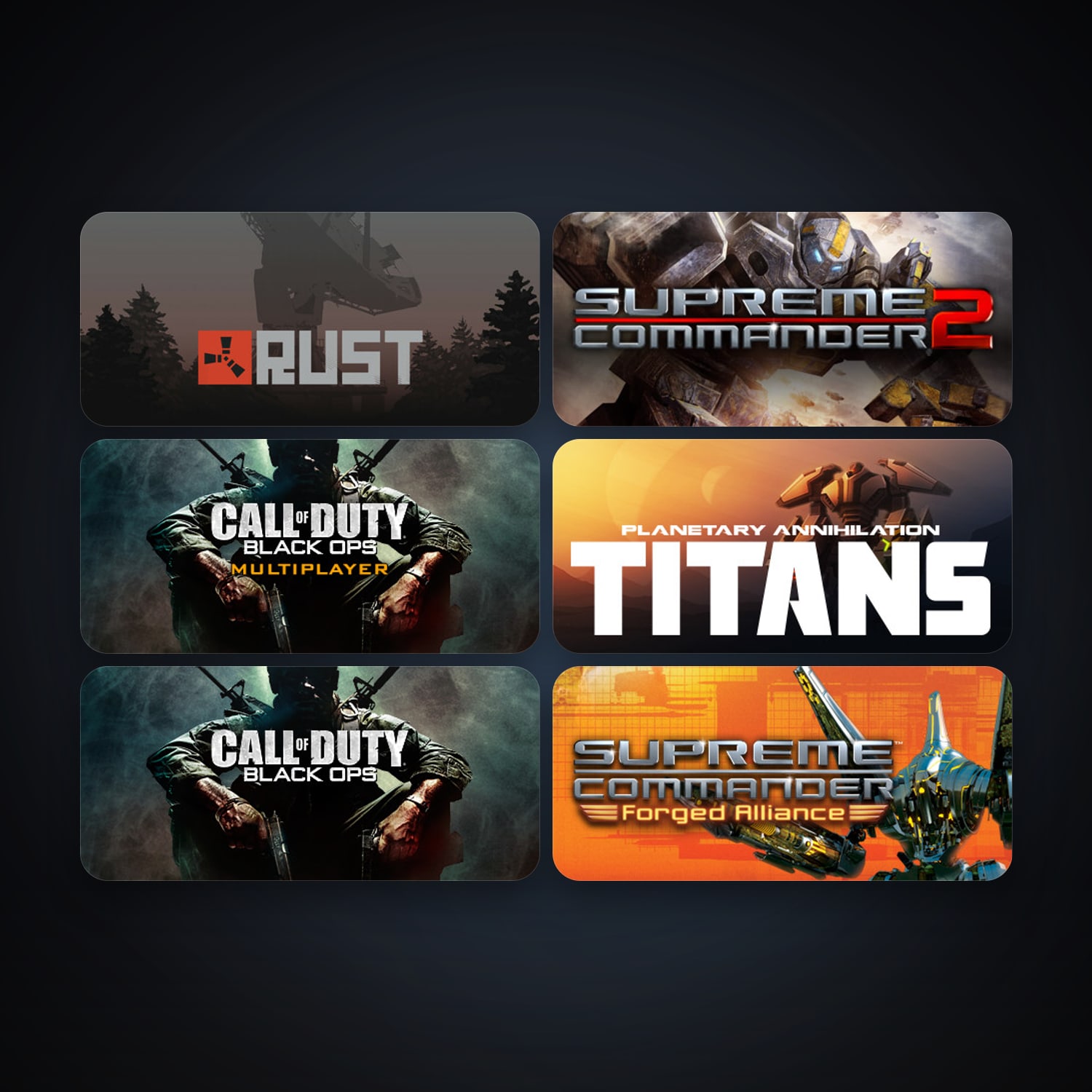 Free CS2 (No Prime) + Supreme Commander: Forged Alliance, 16 games, clean — HabibiAccounts