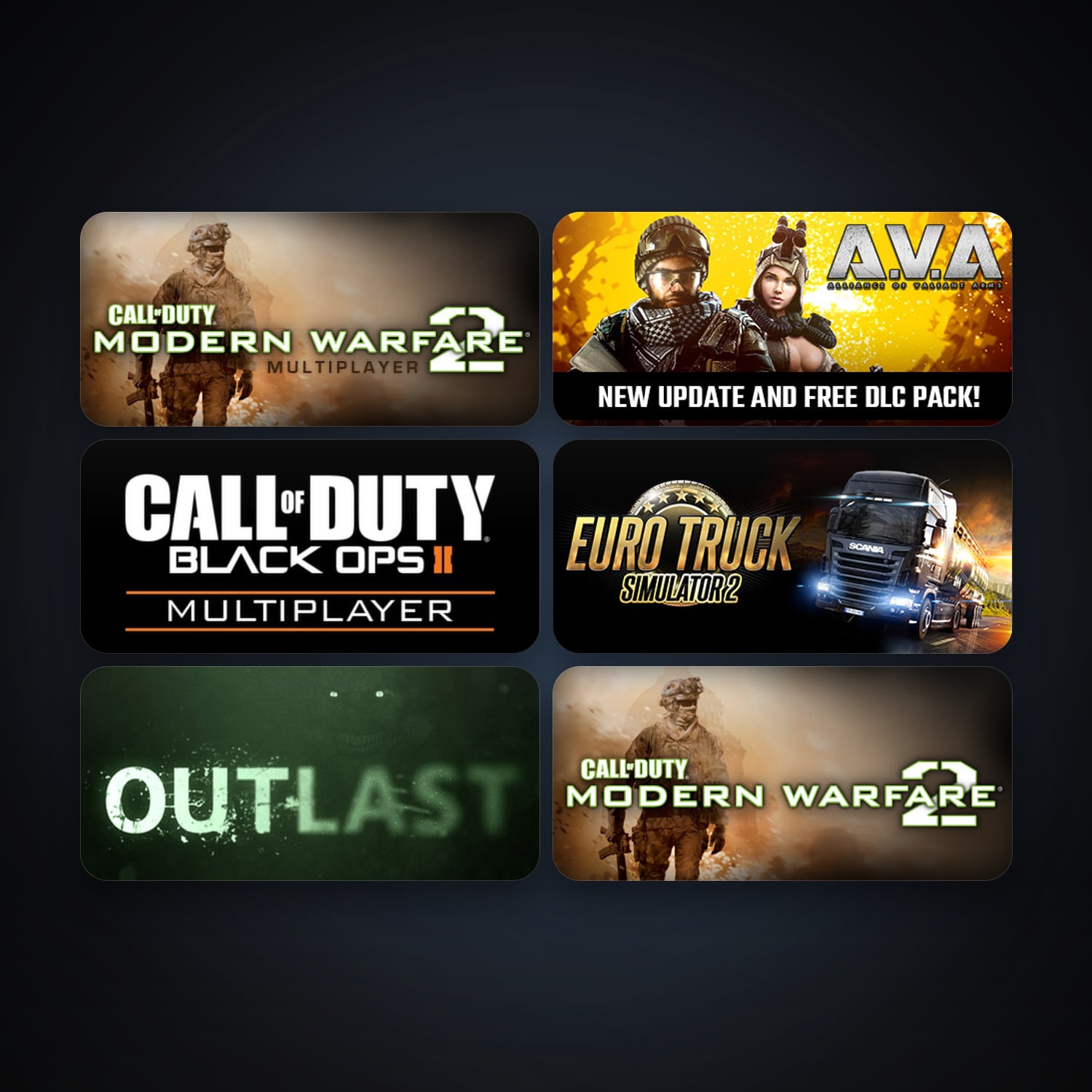 Call of Duty: Modern Warfare 2 (2009) + Call of Duty: Modern Warfare 2 - Multiplayer (2009), 26 games, clean — HabibiAccounts