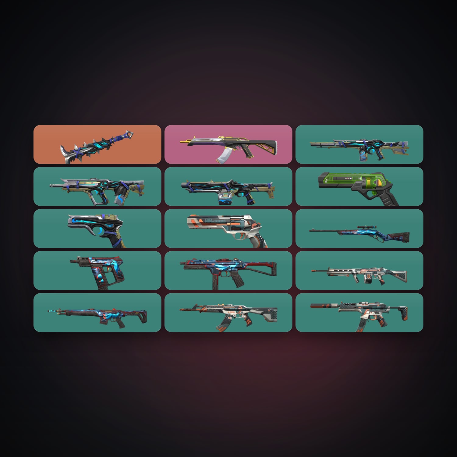 AP Gold 1 locker — 1 knives, 15 skins, lvl 83 — HabibiAccounts