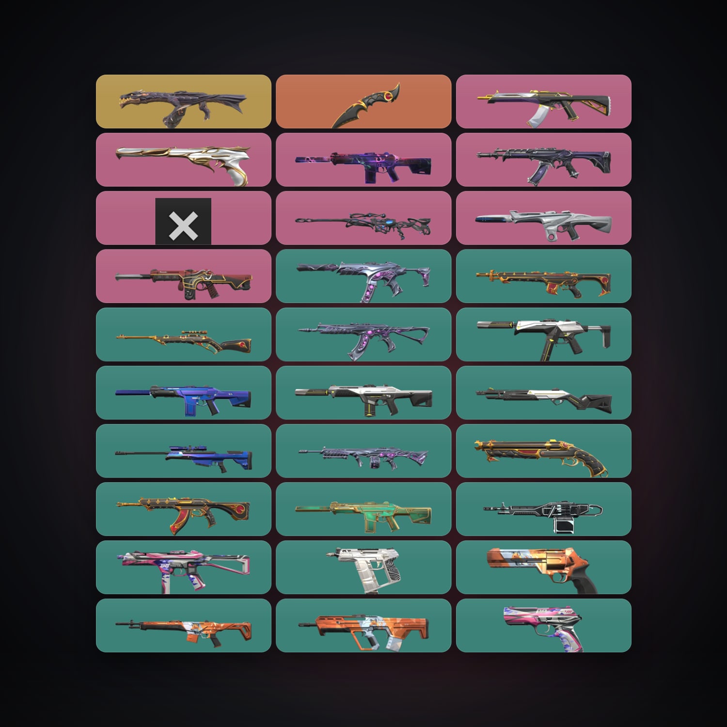 EU Diamond 1 locker — 1 knives, 43 skins, lvl 54 — HabibiAccounts