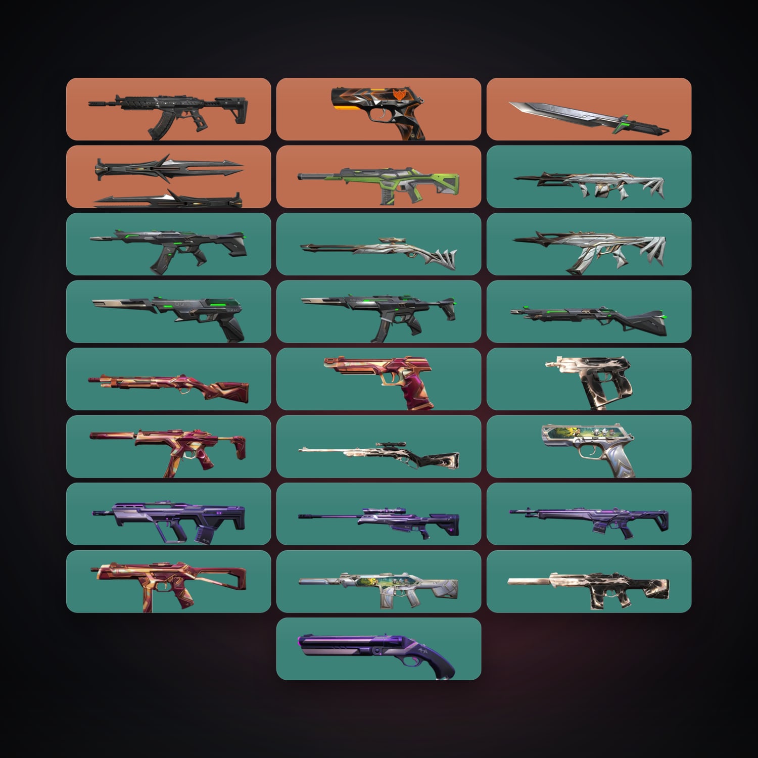AP Gold 2 locker — 2 knives, 27 skins, lvl 38 — HabibiAccounts