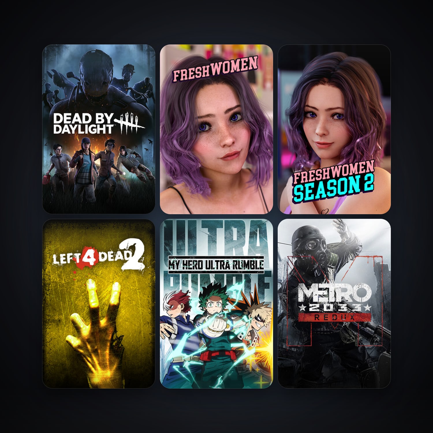 Left 4 Dead 2 + Metro 2033 Redux, 10 games, clean — HabibiAccounts